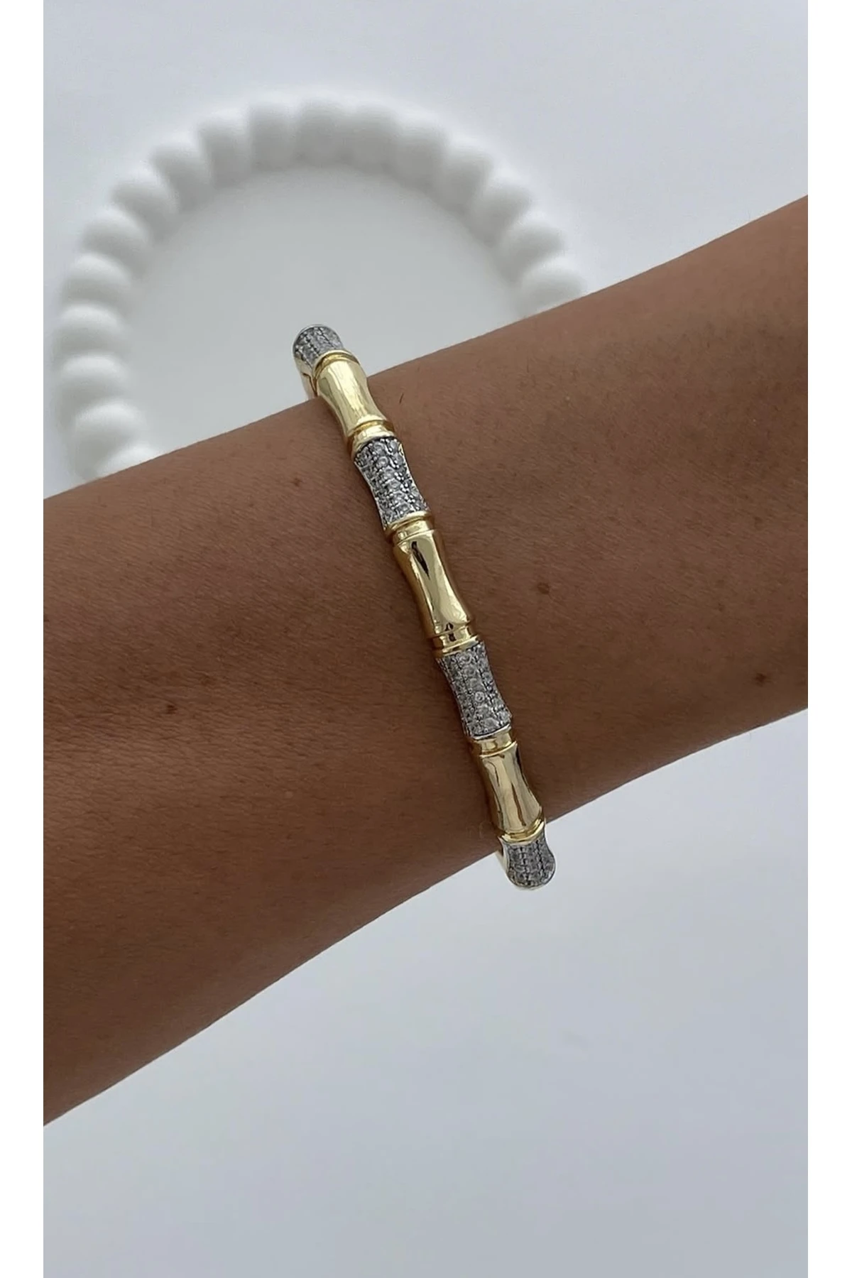 Çelik Marka Model Taşlı Kemik Bileklik