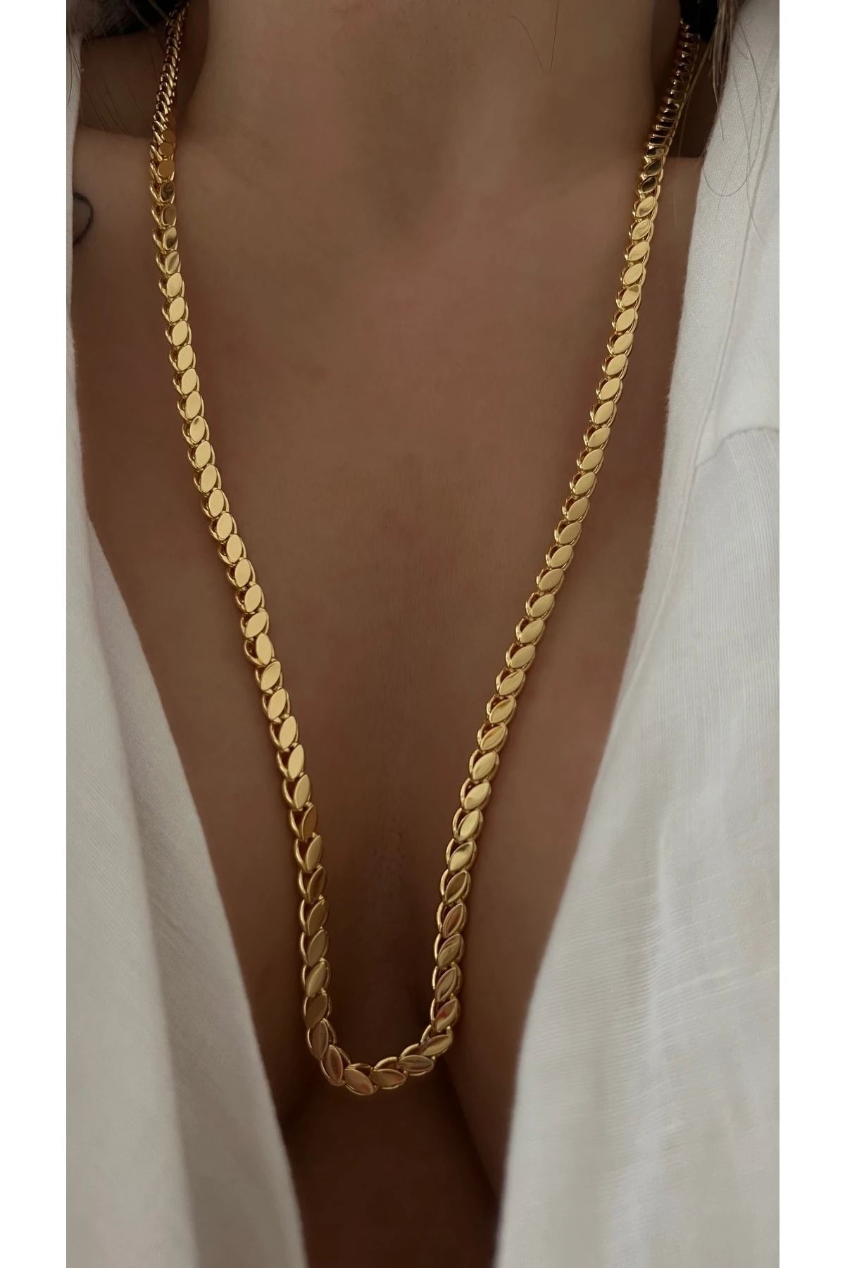 316l Çelik Arpa Zincir Kolye