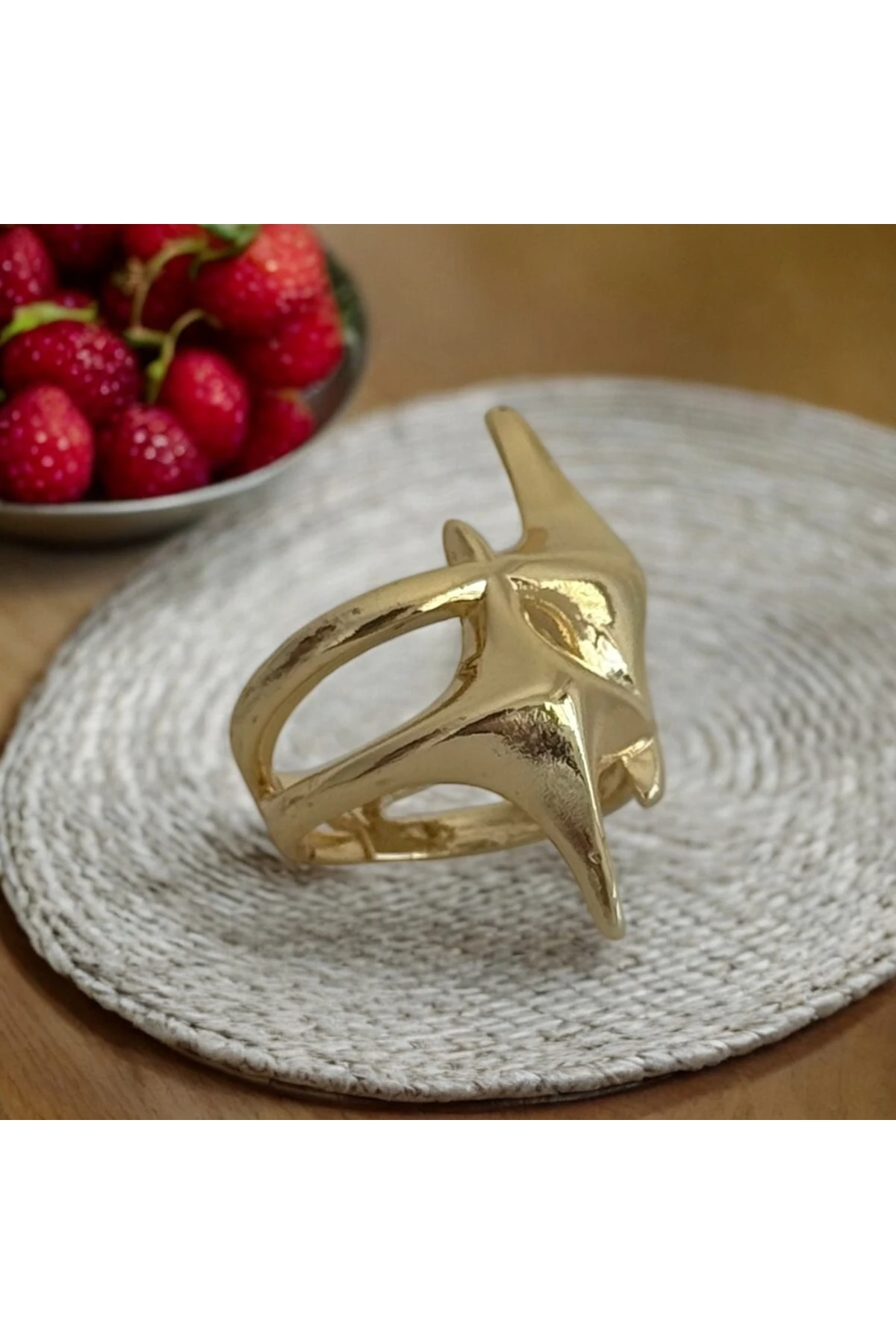 Çelik Yıldız Yüzük