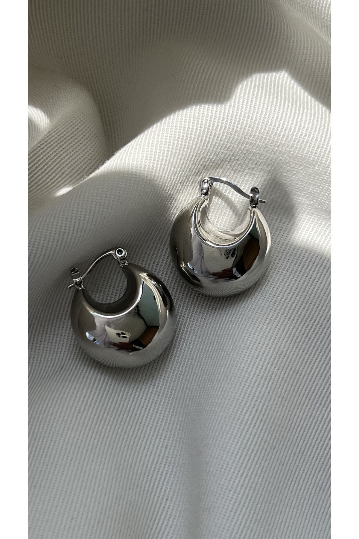 Çelik Silver Sepet Küpe