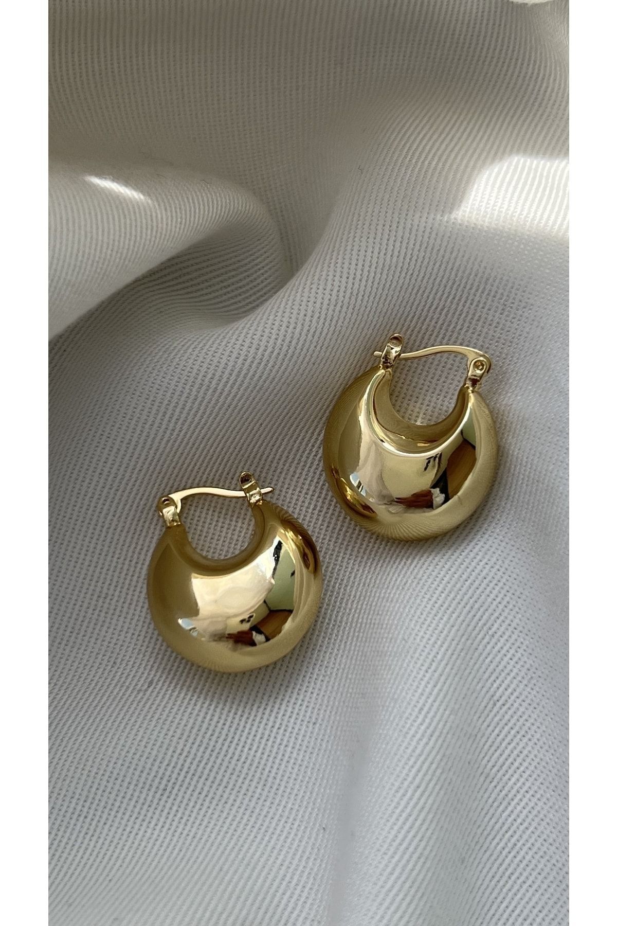 Çelik gold Sepet Küpe