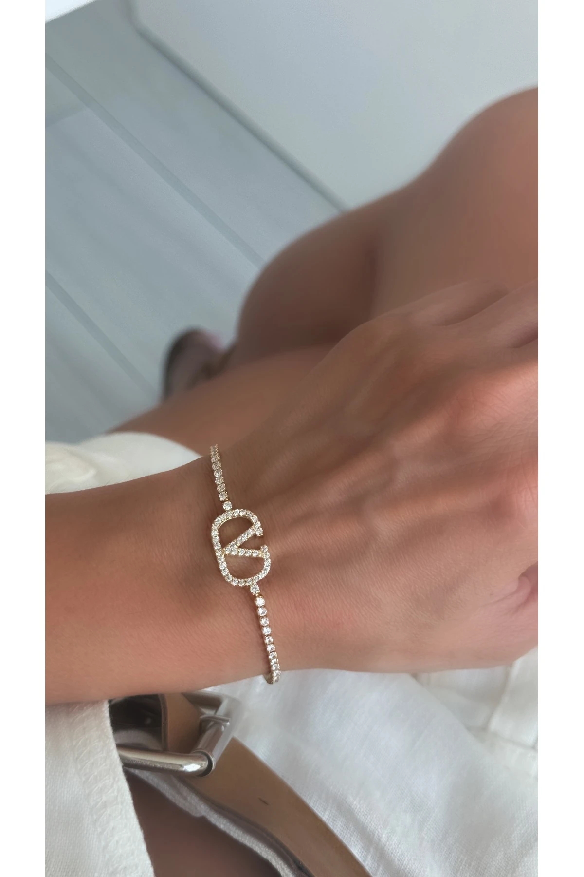 Çelik Gold VLTN Su Yolu Bileklik