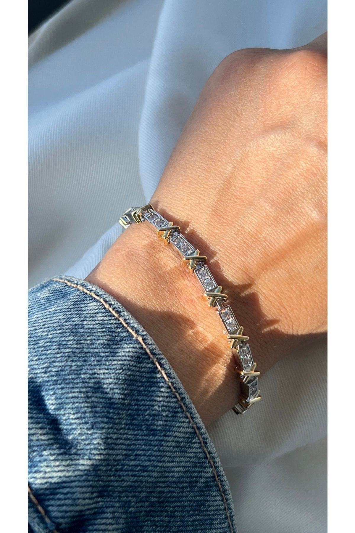 Çelik Tiffany X Bileklik