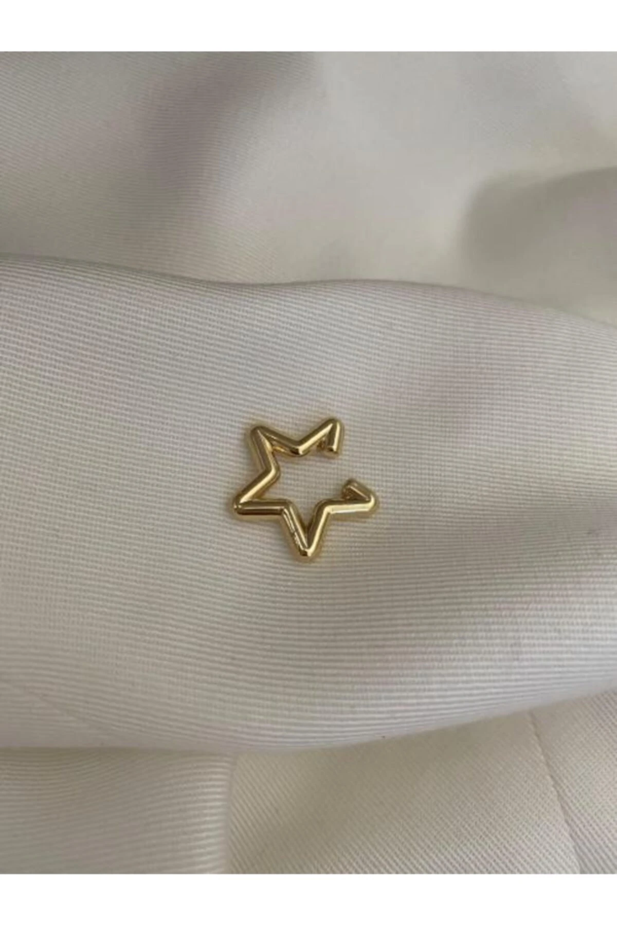 14K Altın Kaplama Burgulu Halka Küpe