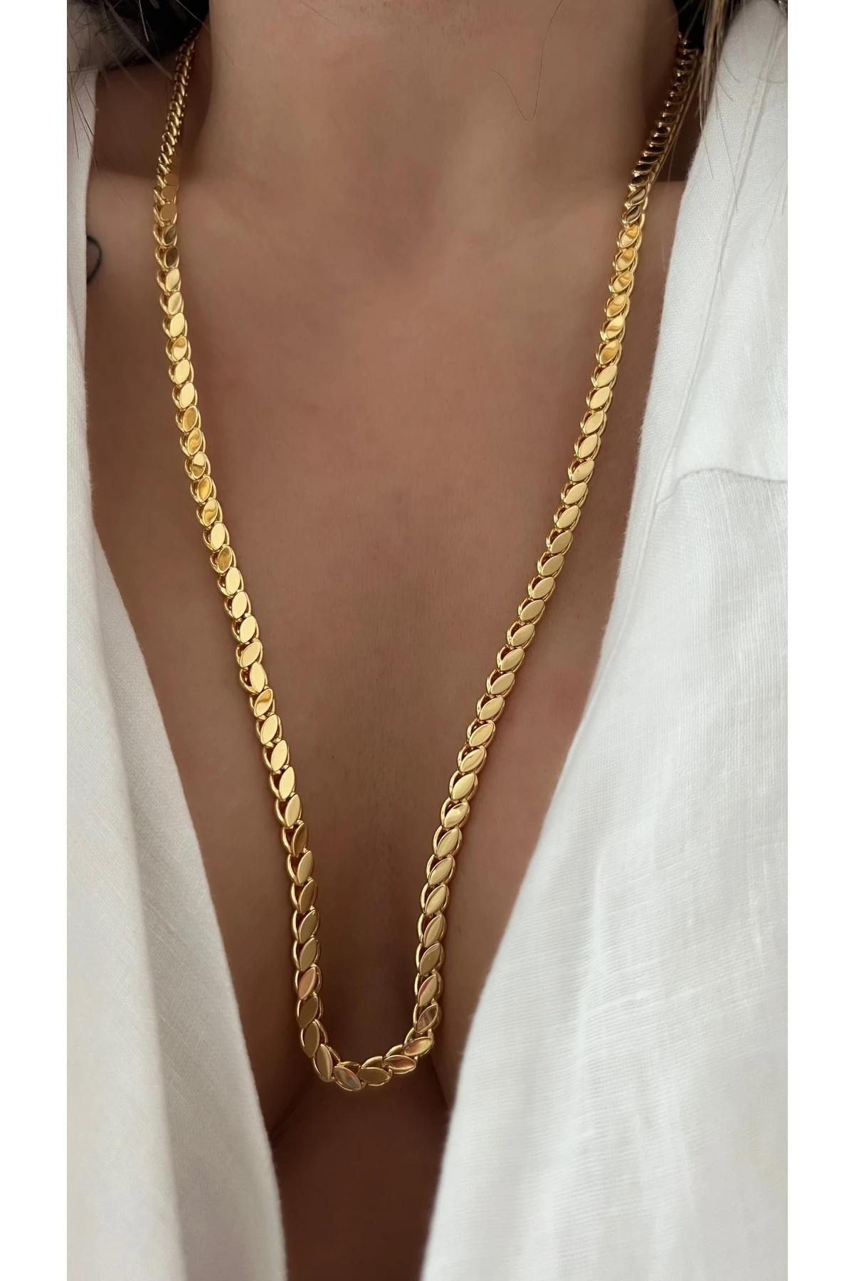 316l Çelik Arpa Zincir Kolye