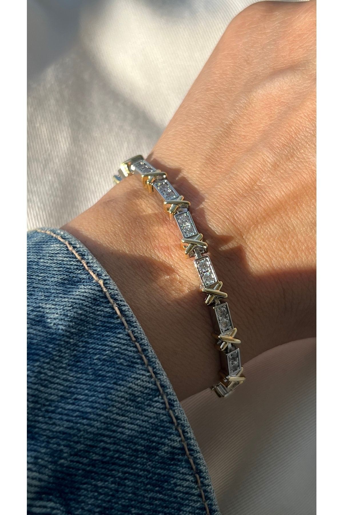 Çelik Tiffany X Bileklik