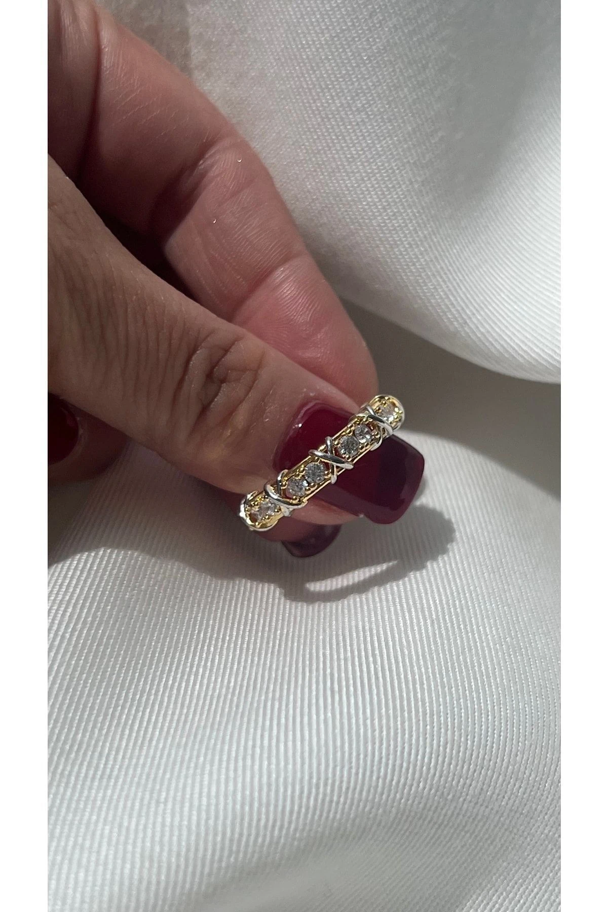 Çelik Özel Seri X Tiffany Yüzük