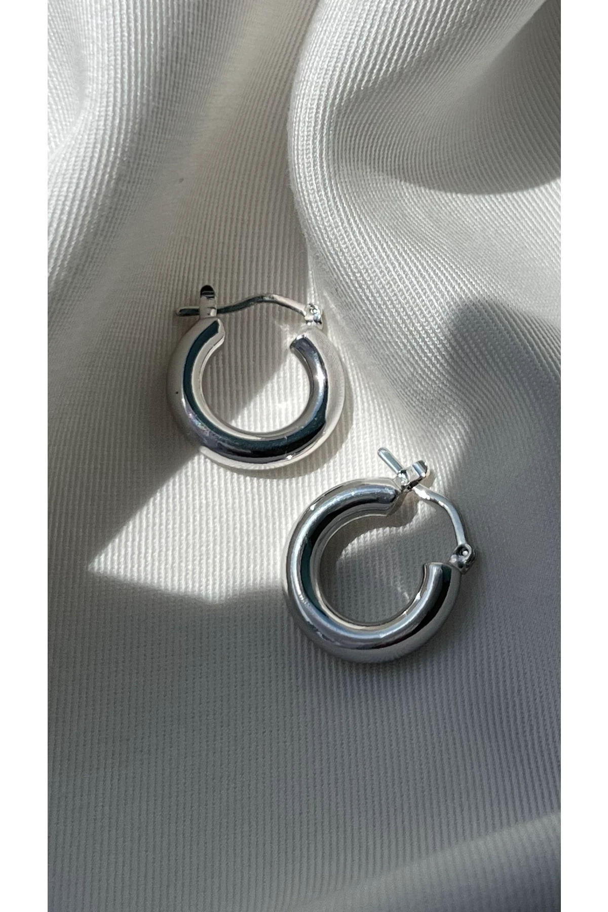 Gümüş Basic Halka Küpe