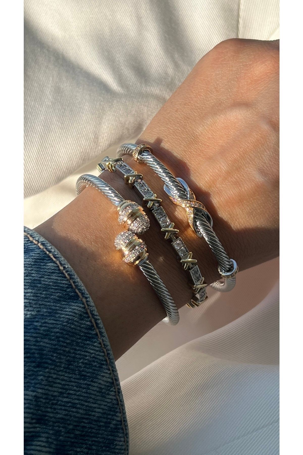 Çelik Tiffany X Bileklik