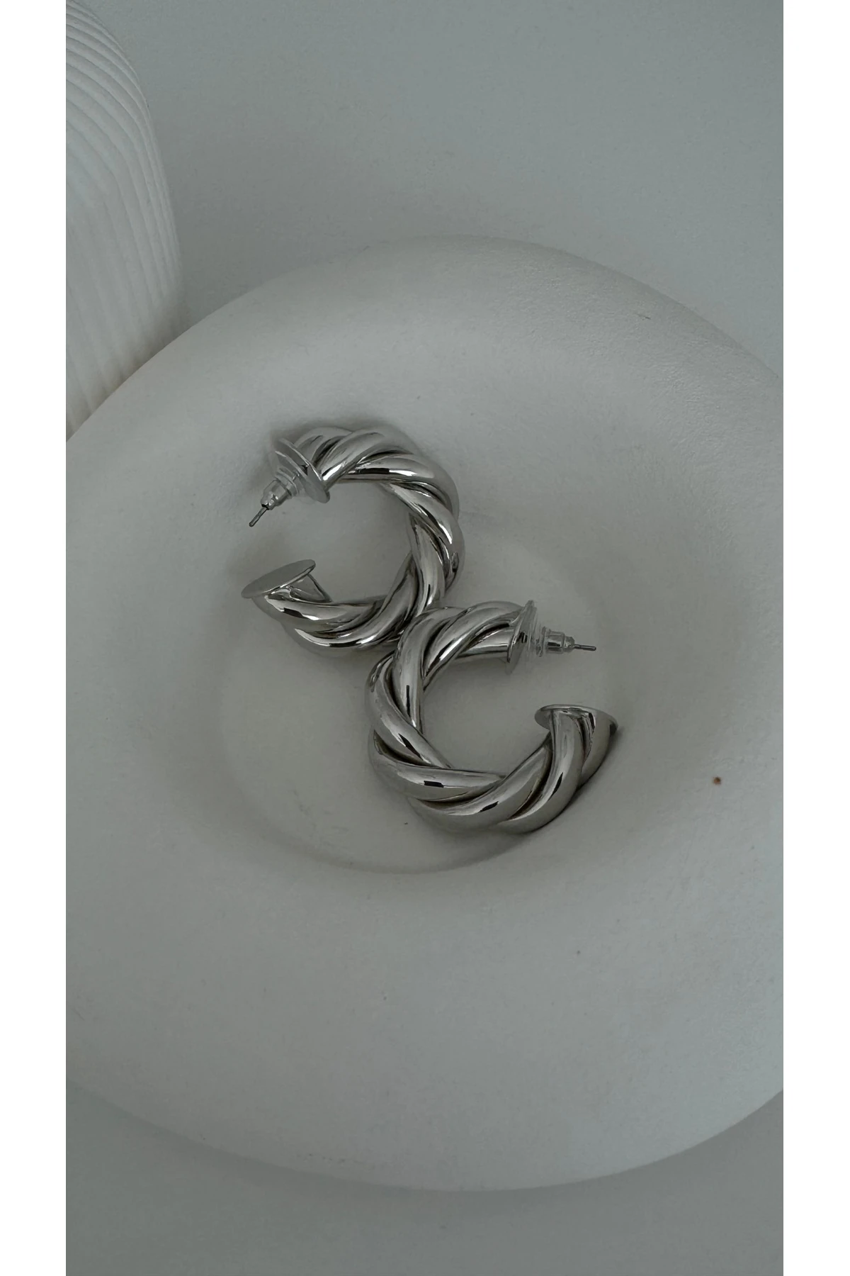 Çelik Büyük Burgu Küpe