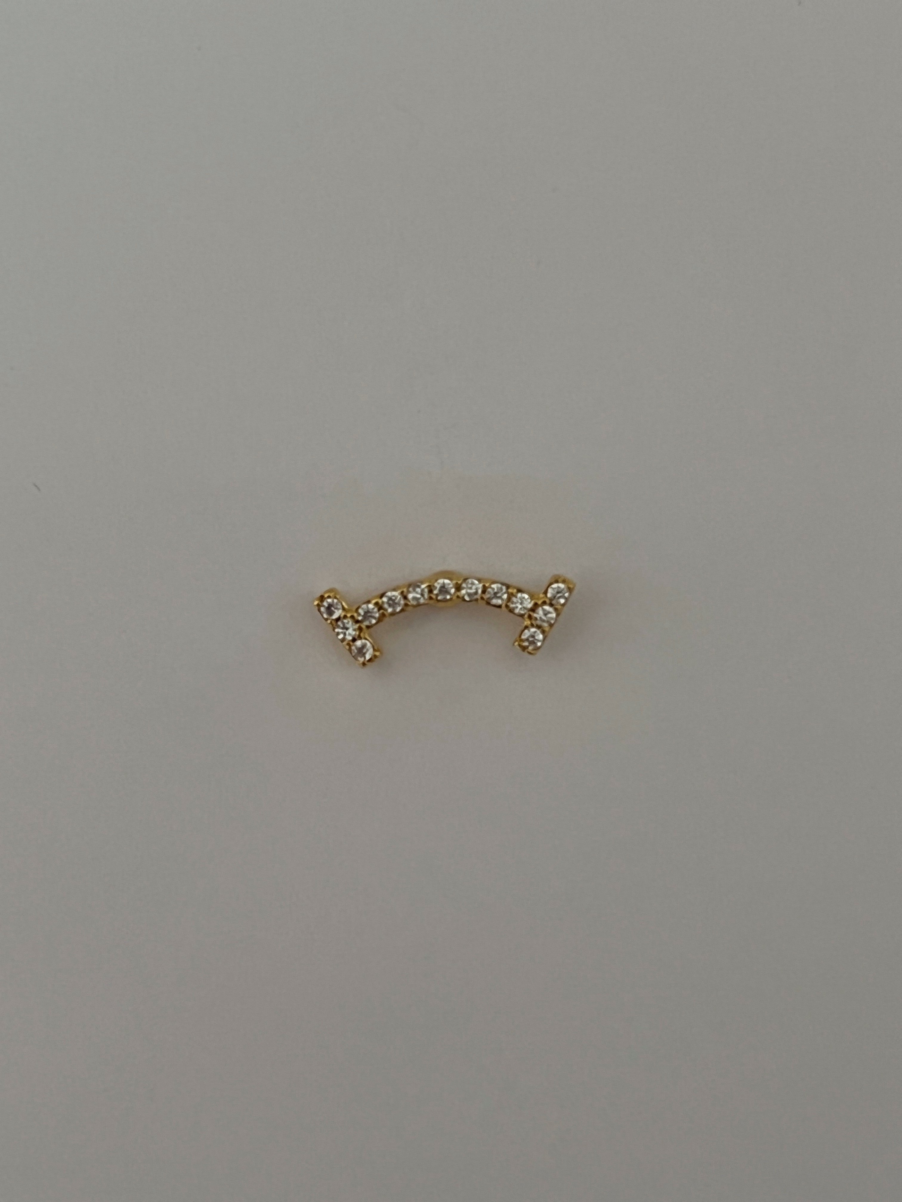 Sıralı Zirkon Taşlı Kadın Piercing