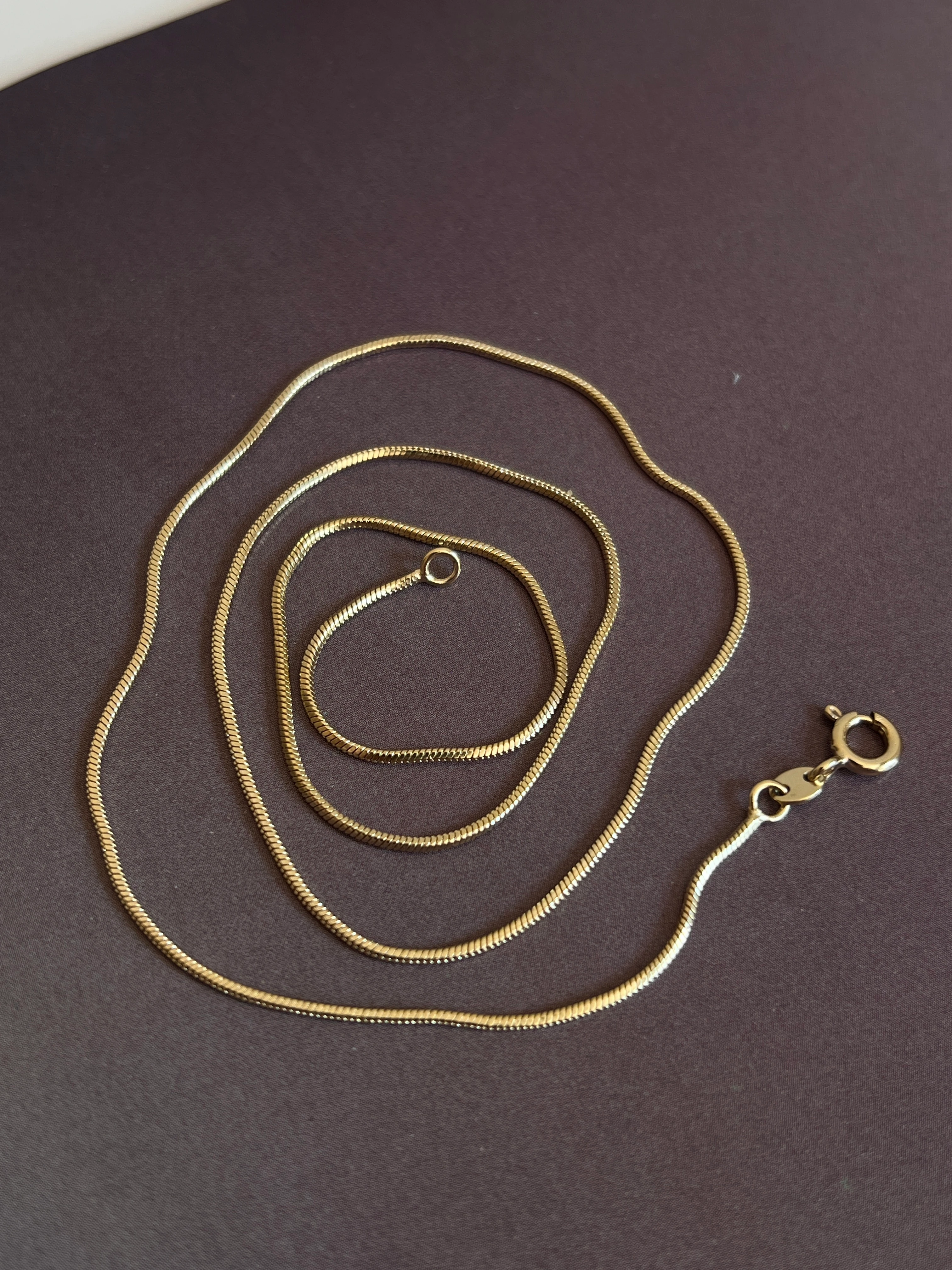 Gold Rengi İtalyan Zincir Xupıng Kadın Kolye