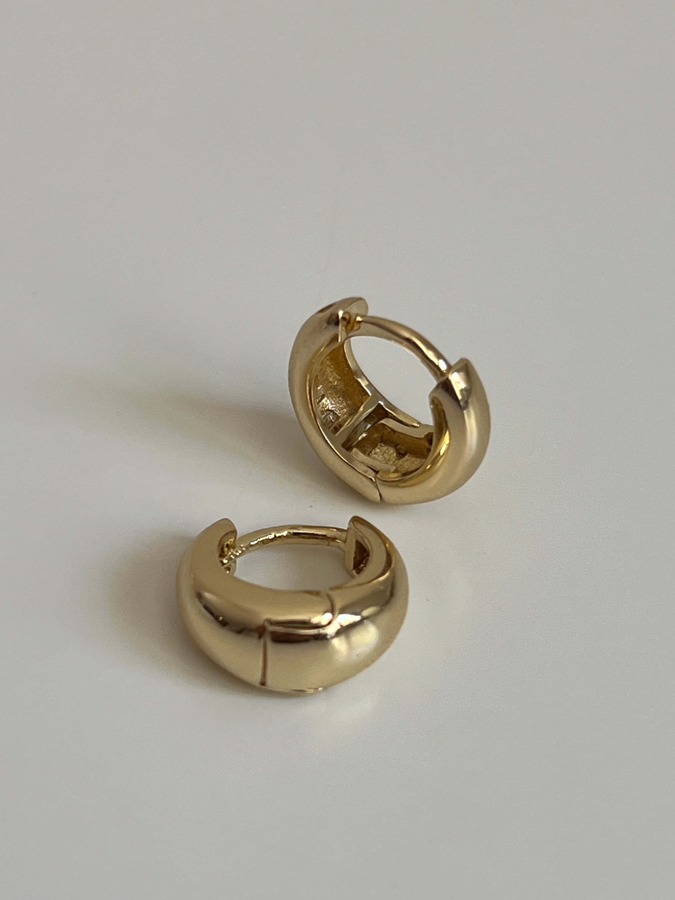 Gold Rengi Kadın Halka Küpe 
