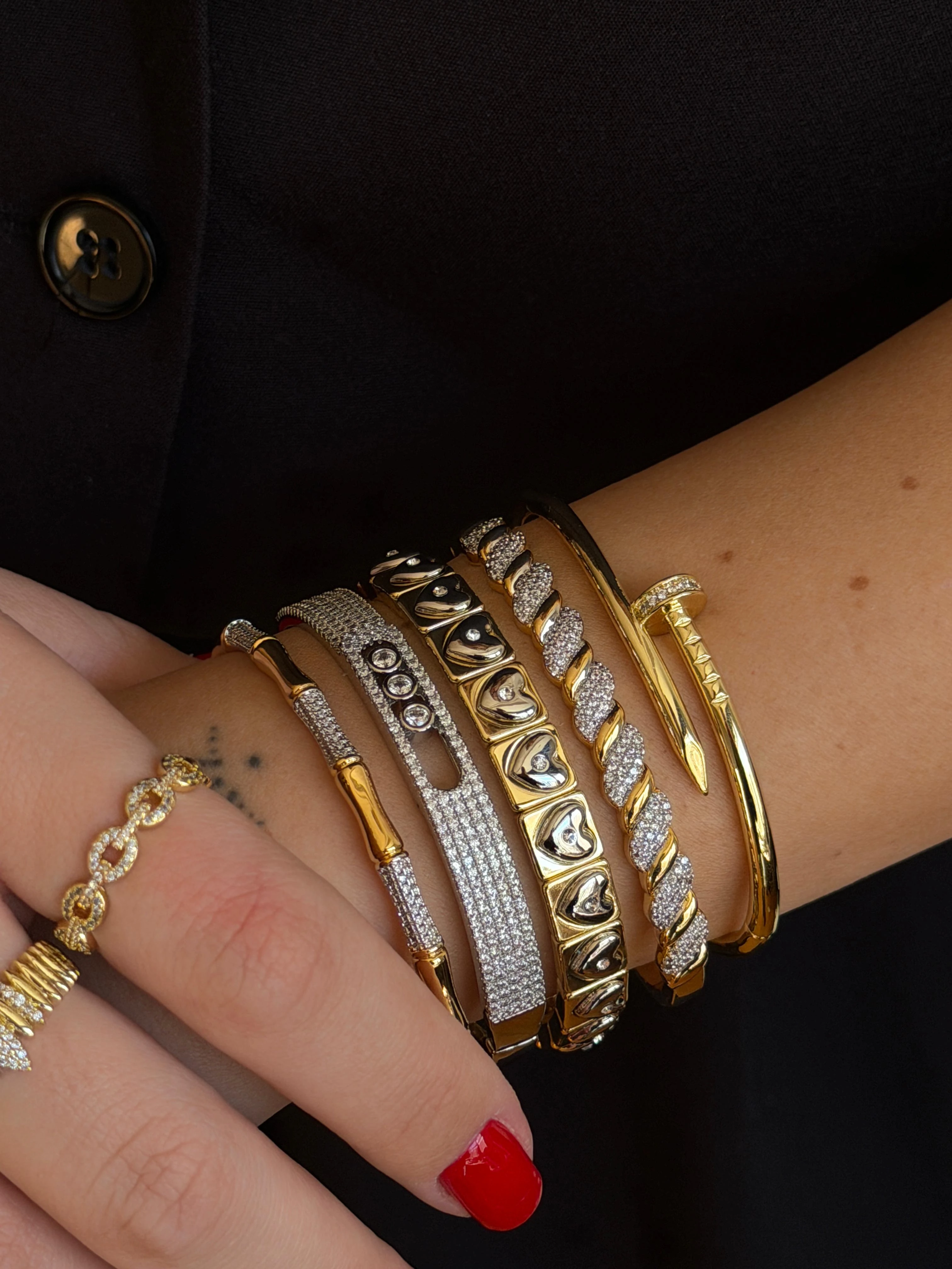 Mix Renk Kadın Kelepçe Bileklik