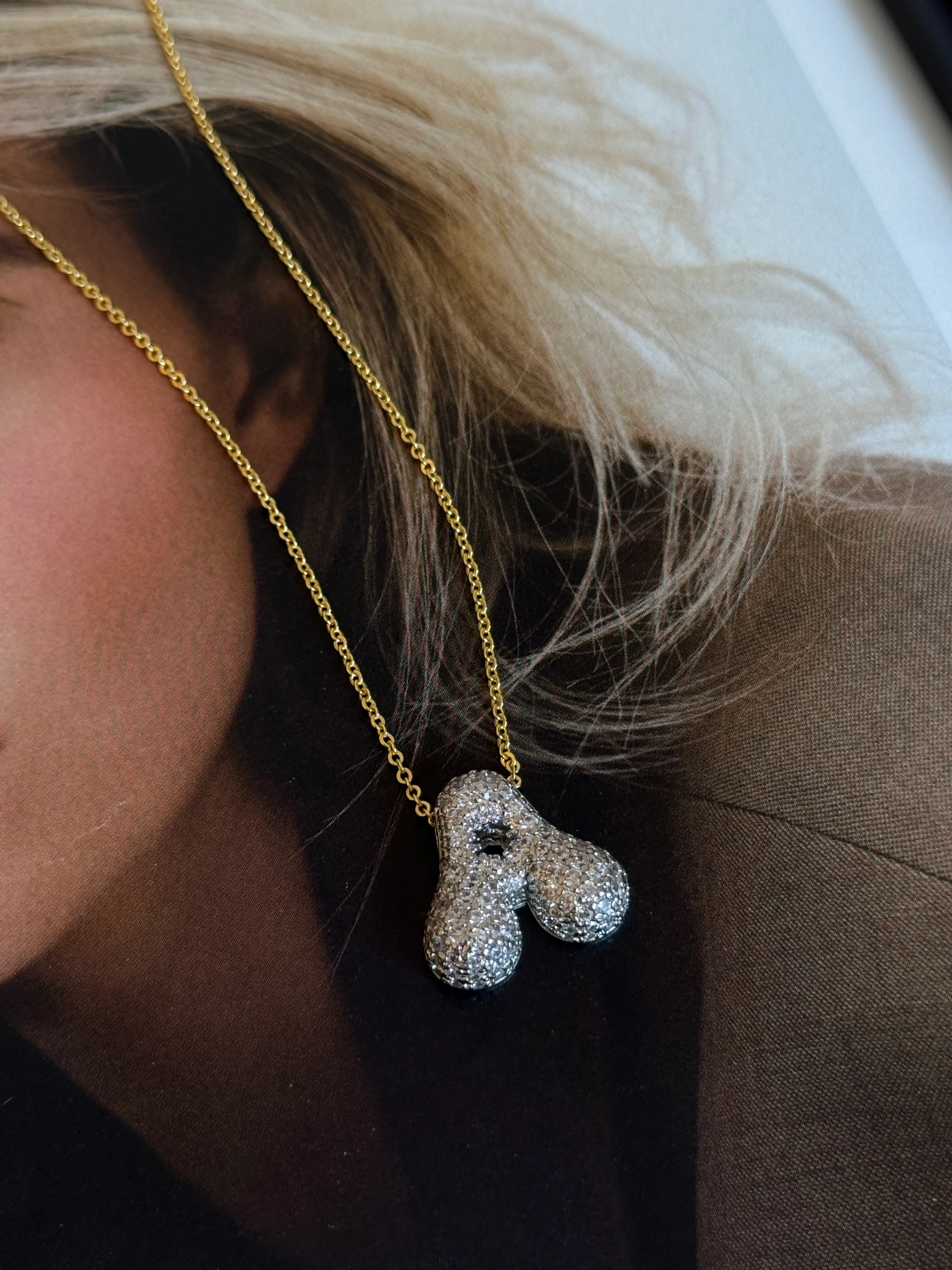 Mix Renk Balon Harf Kadın Kolye