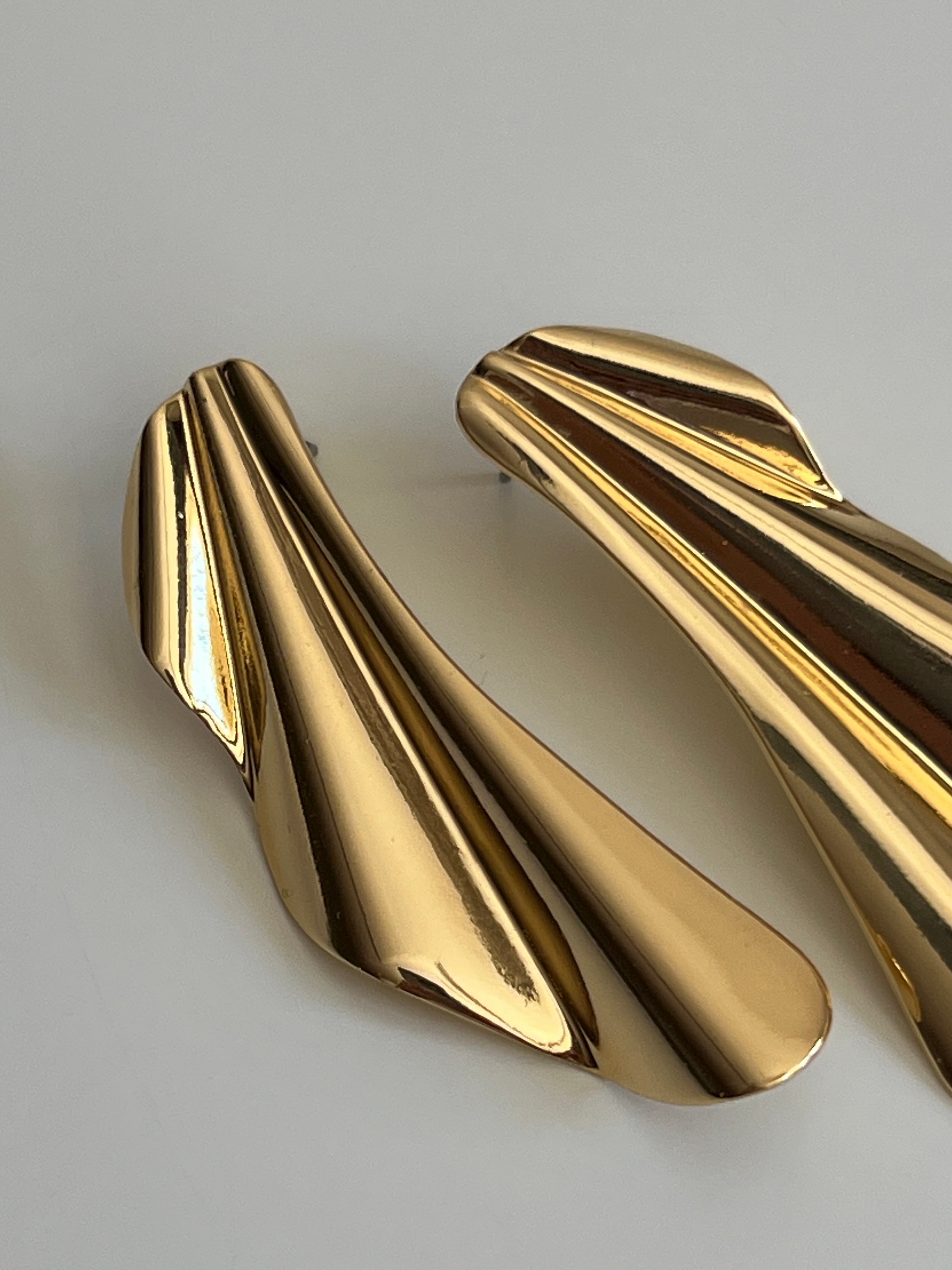 Gold Rengi Uzun Kadın Küpe
