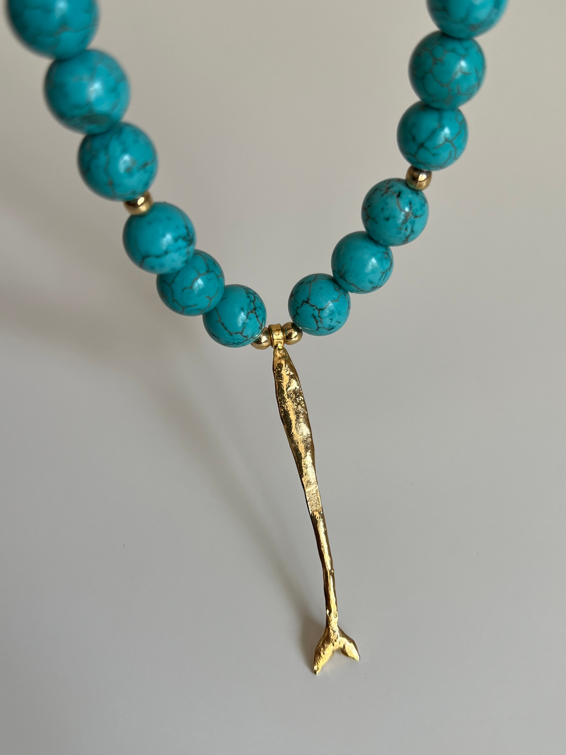 Arche Collection Turkuaz Taşlı (CALLIOPE) Kadın Kolye