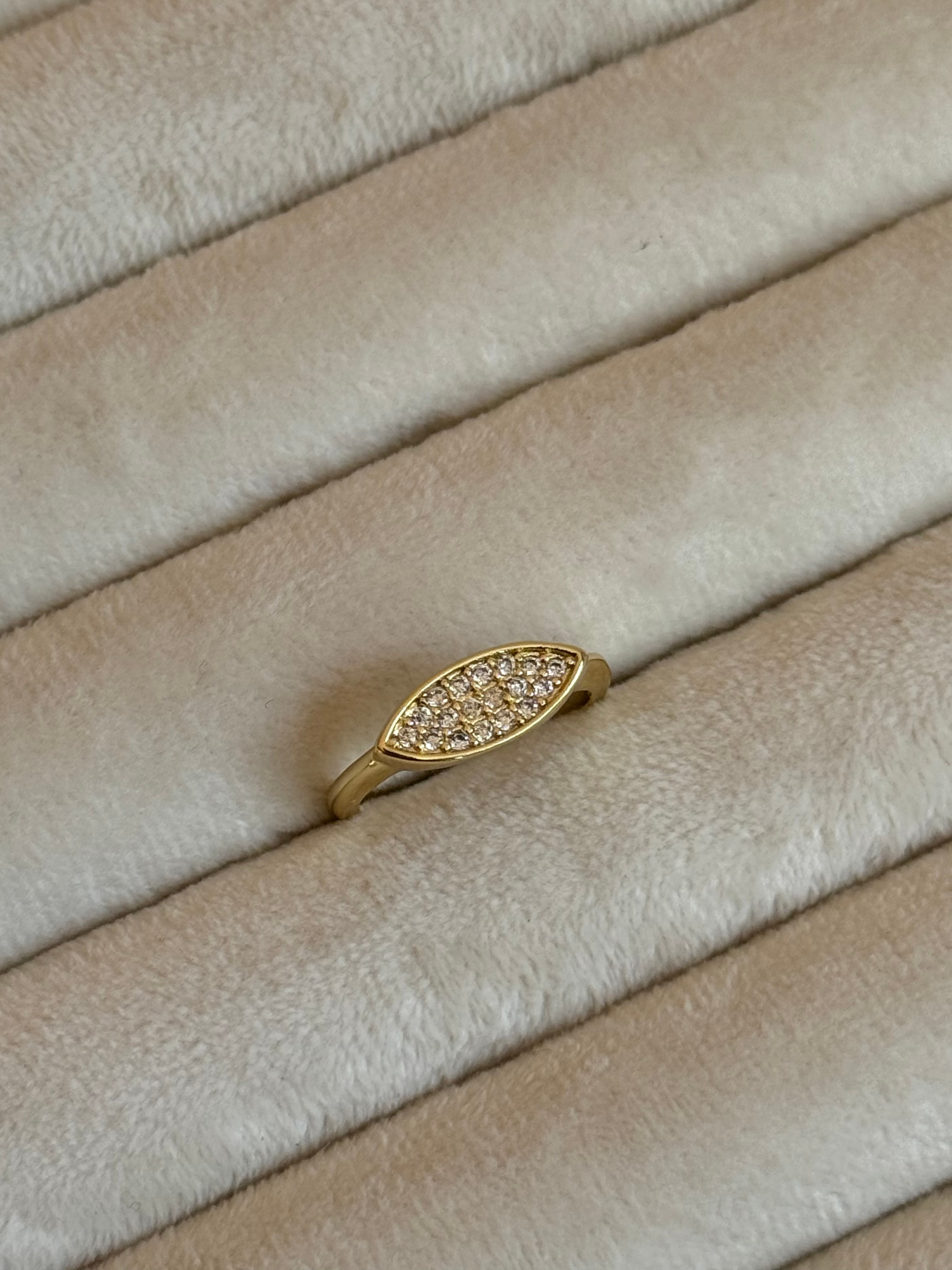 Zirkon Taşlı Kadın Serçe Parmak Yüzük