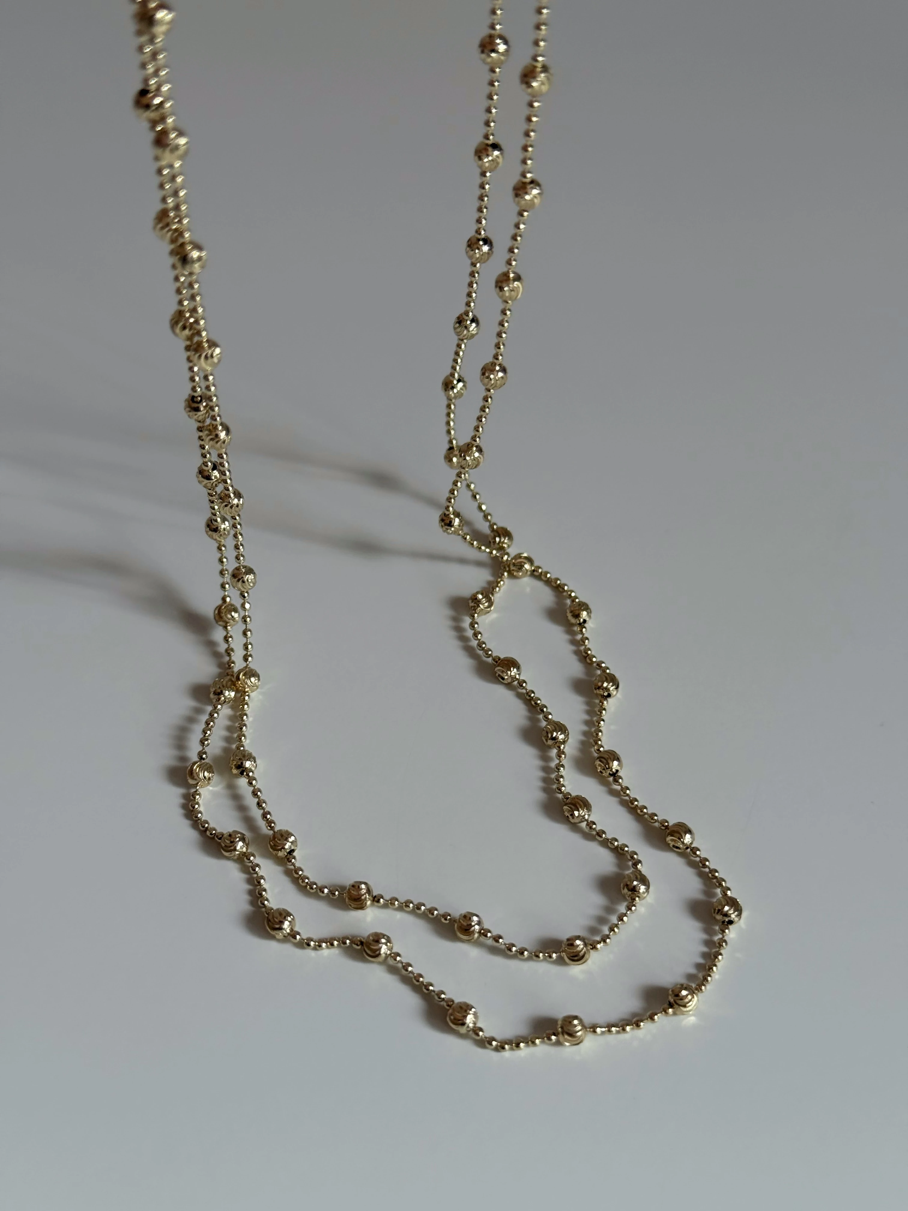 Gold Rengi Top Top Model Uzun Kadın Kolye