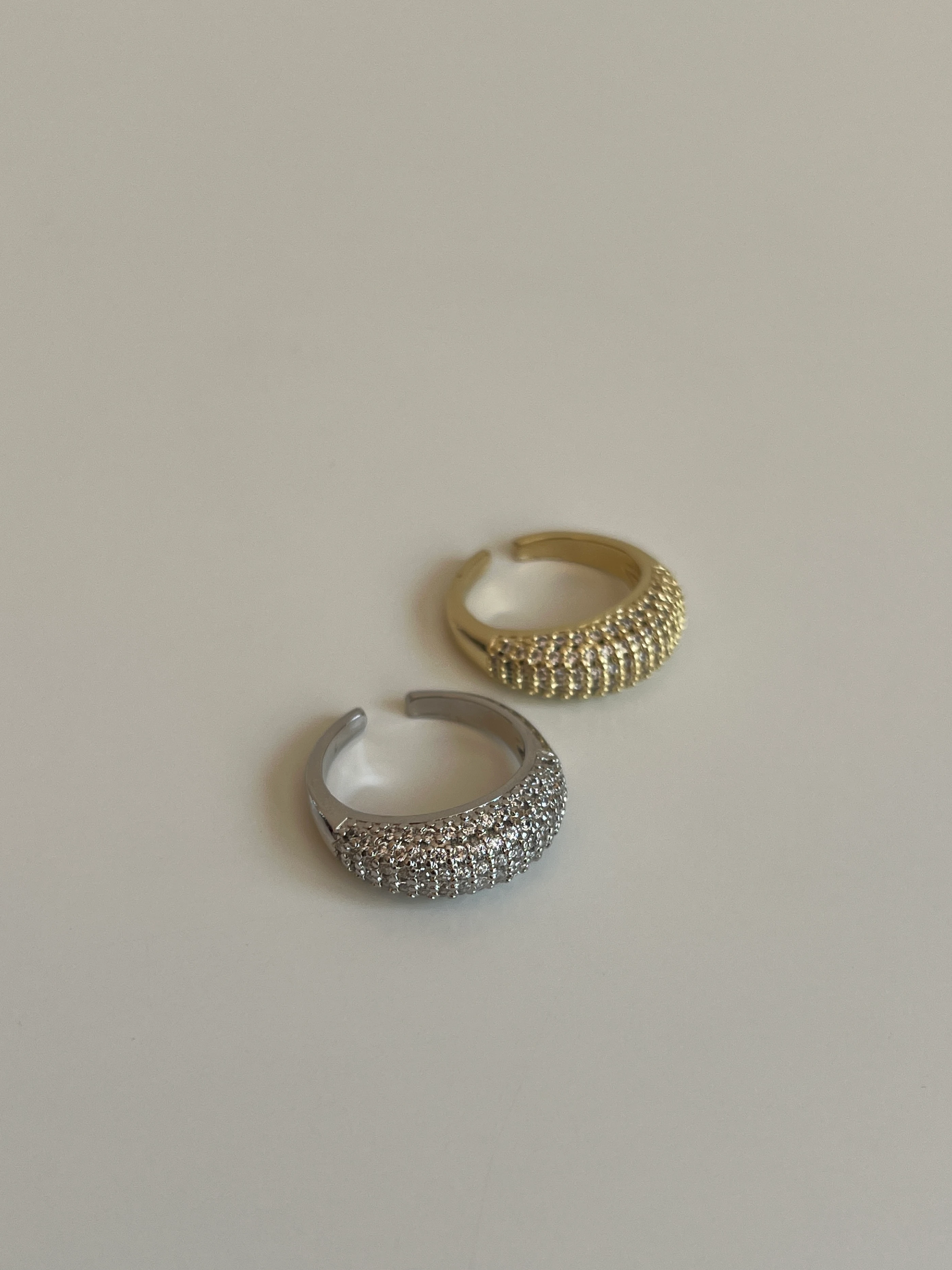 Bombeli Zirkon Taşlı Kadın Serçe Parmak Yüzük