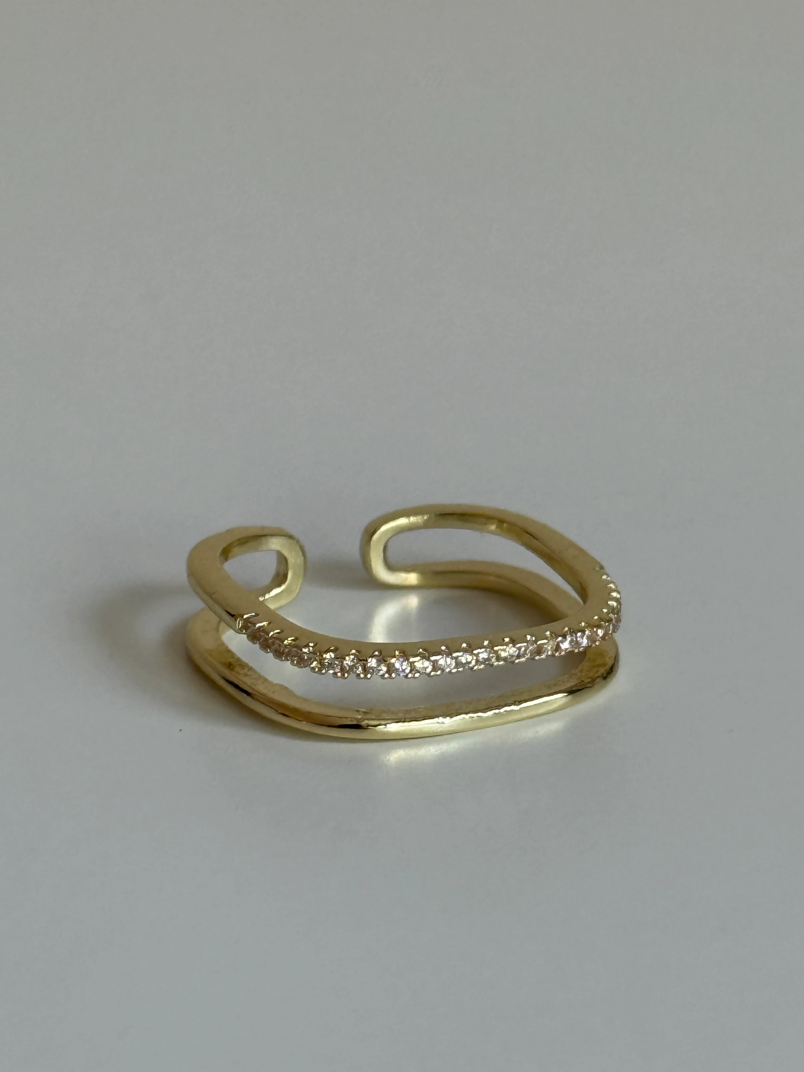 Kare Formda İki Sıra Kadın Yüzük