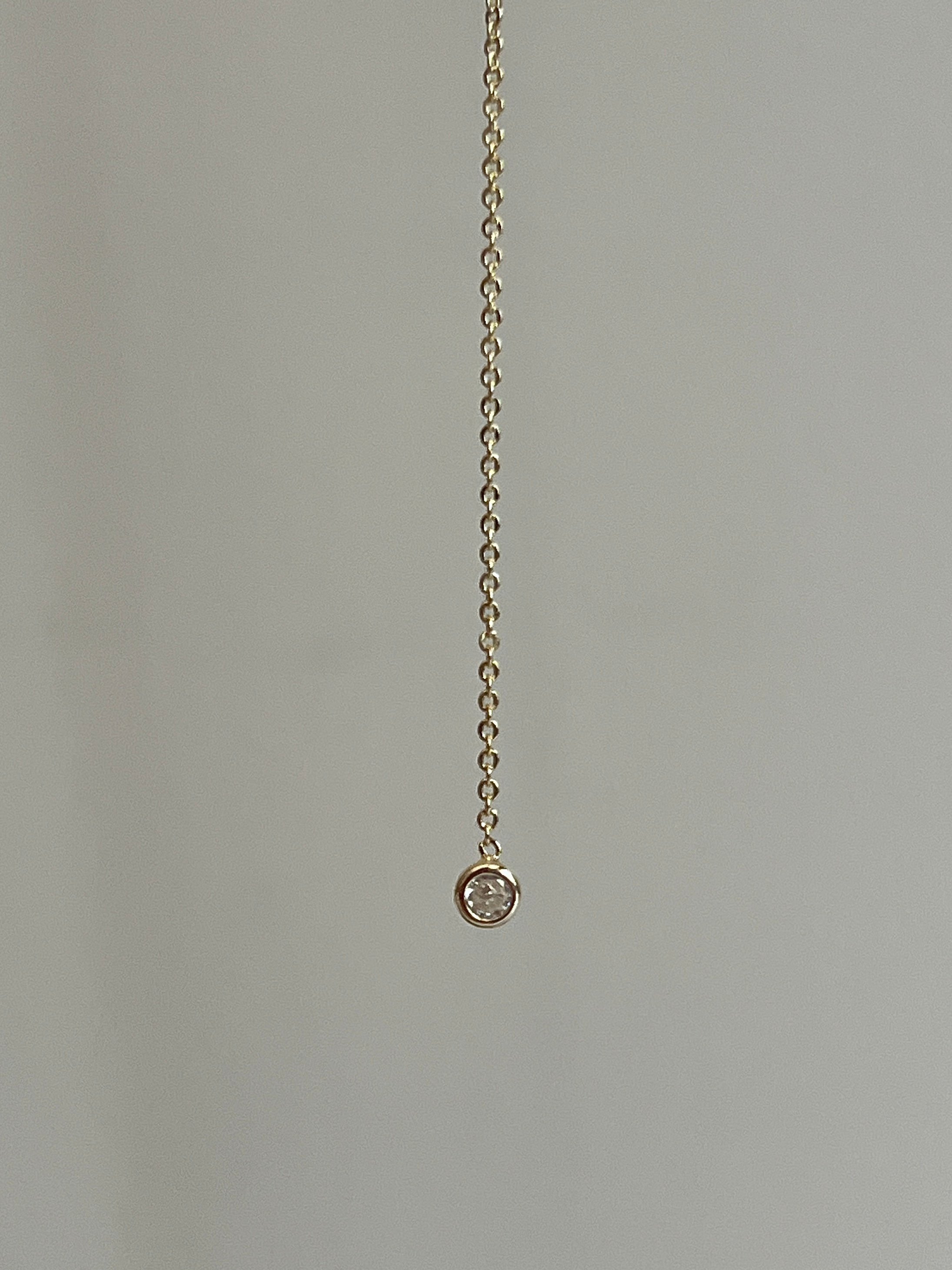 Gold Rengi Zirkon Taşlı Yılan Model Y Kadın Kolye