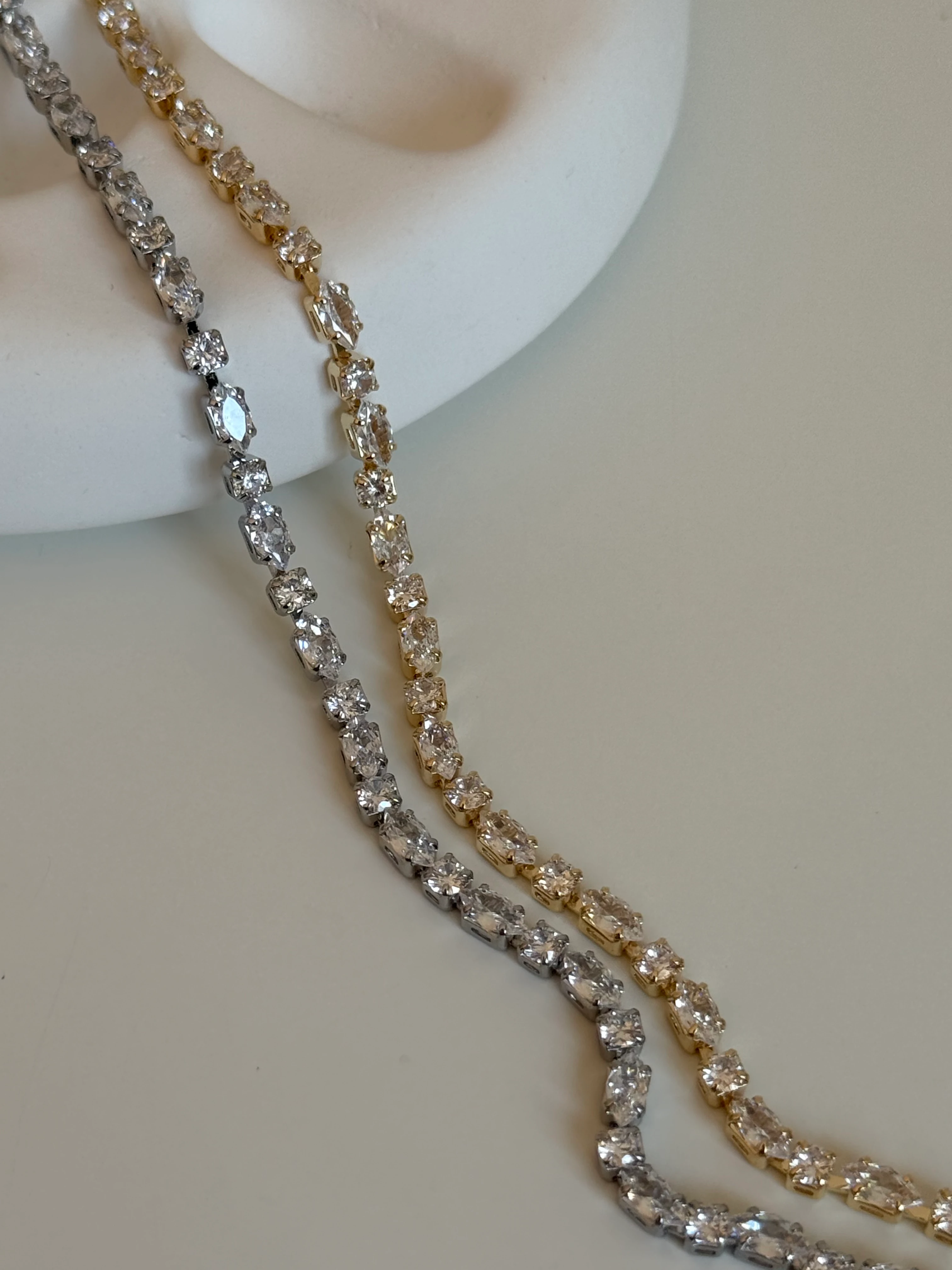 Damla Ve Kare Taşlı Kadın Bileklik