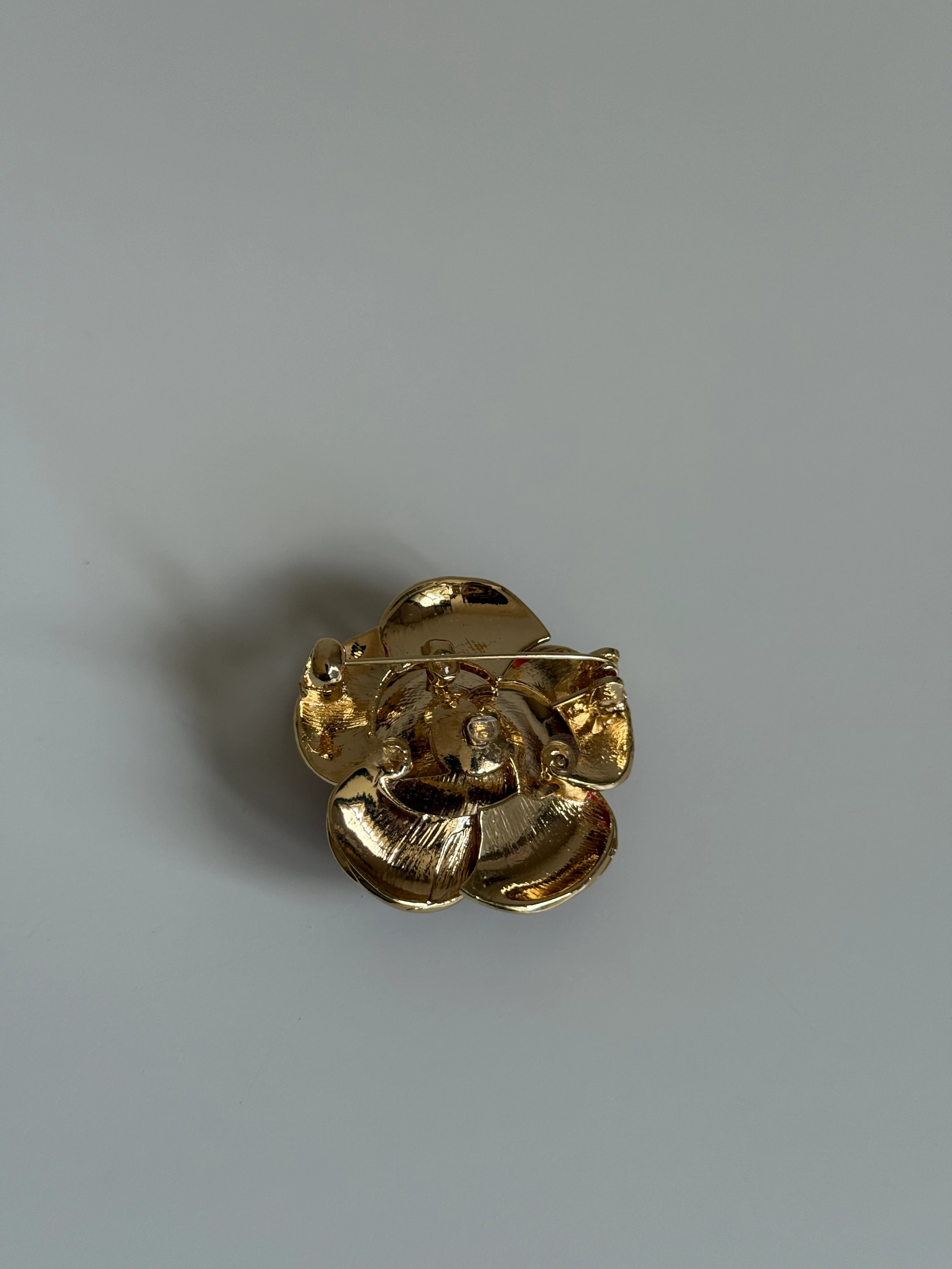 Kırmızı Çiçek Broş