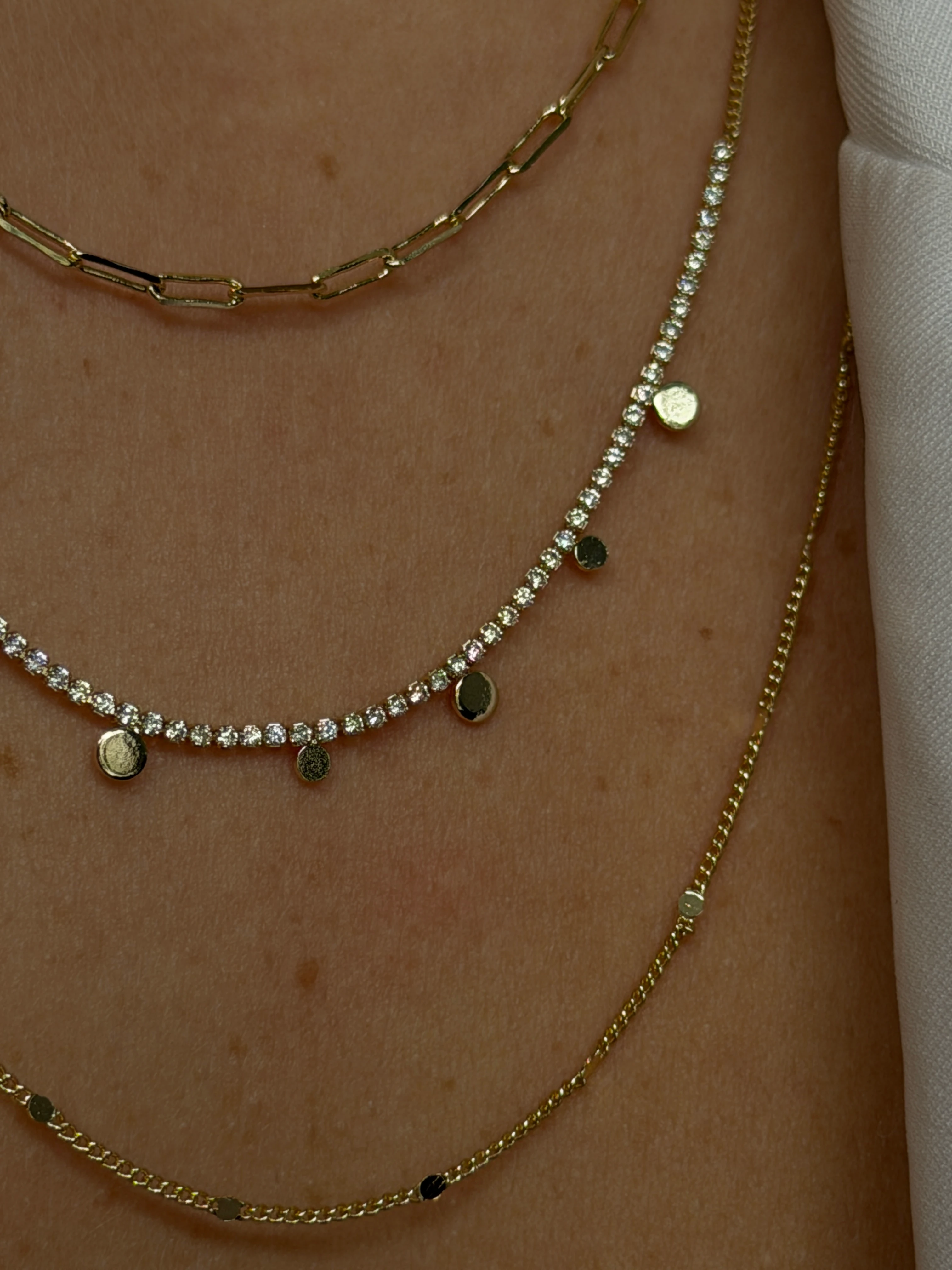 Üç Sıra Zincir Kadın Kolye