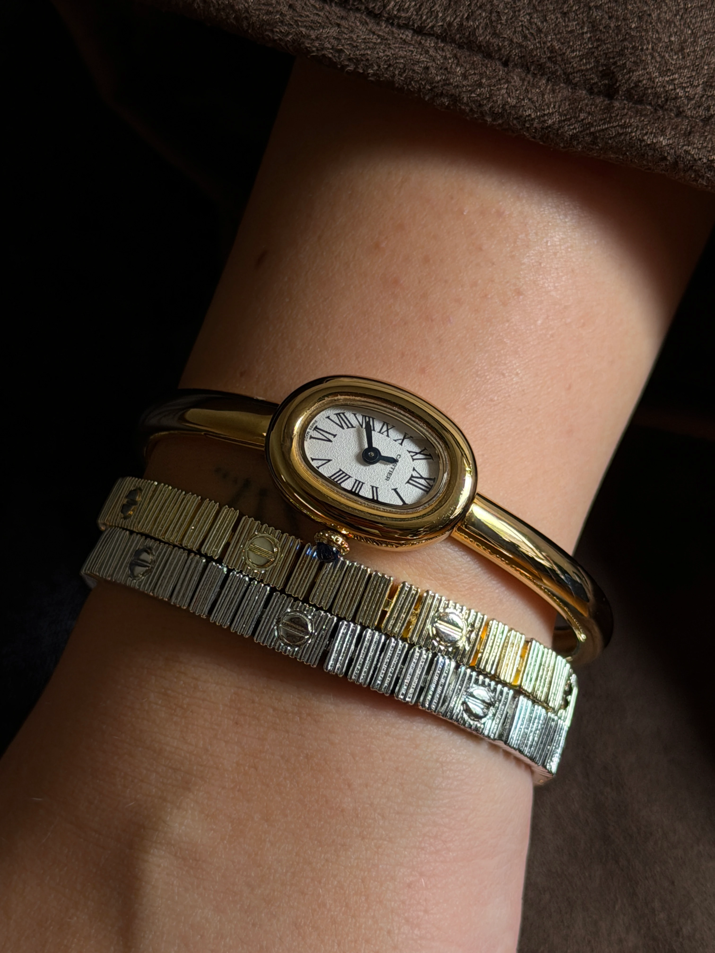 Çizgi Detaylı Kadın Bileklik