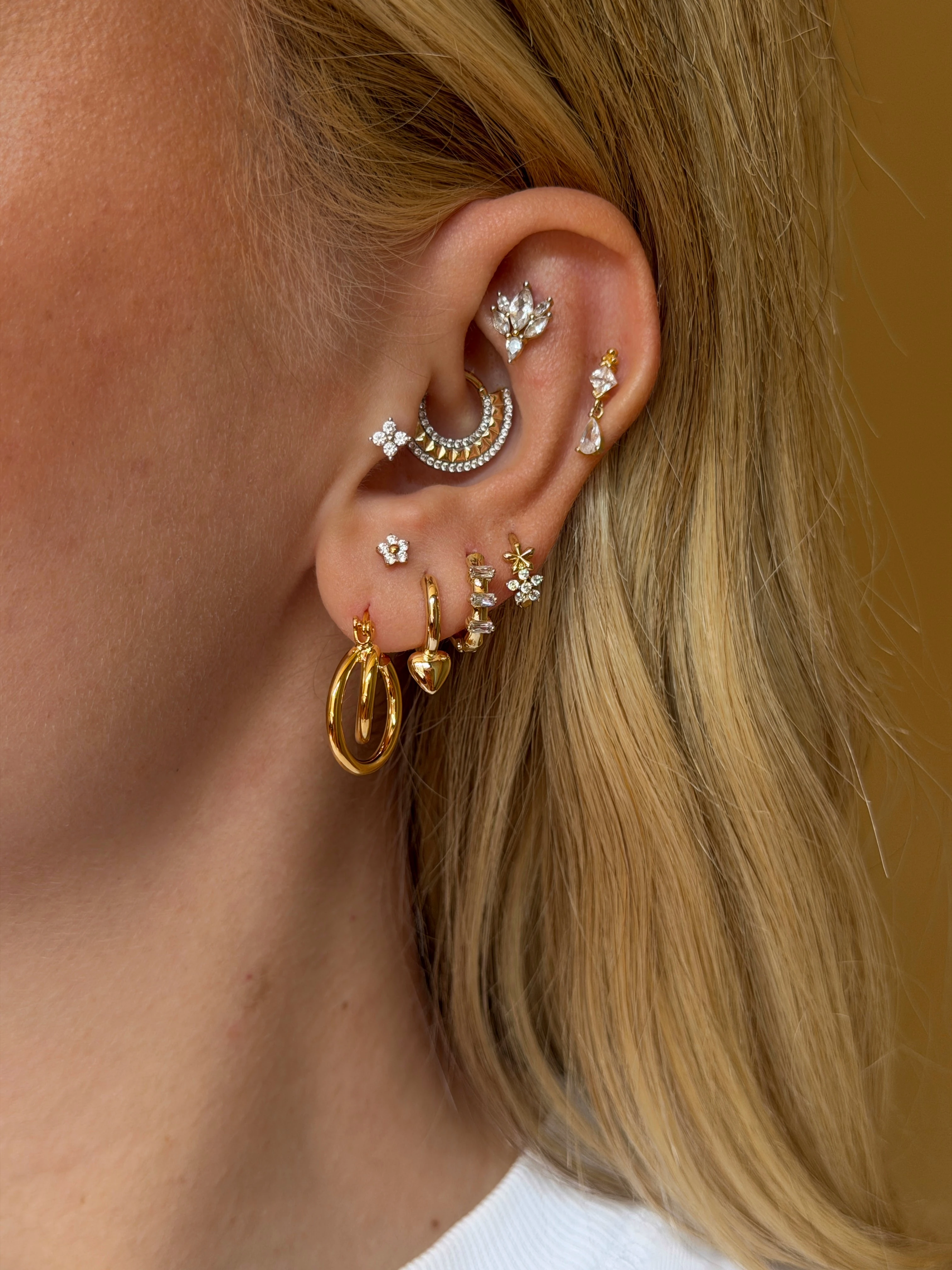 İki Sıra Halka Kadın Küpe