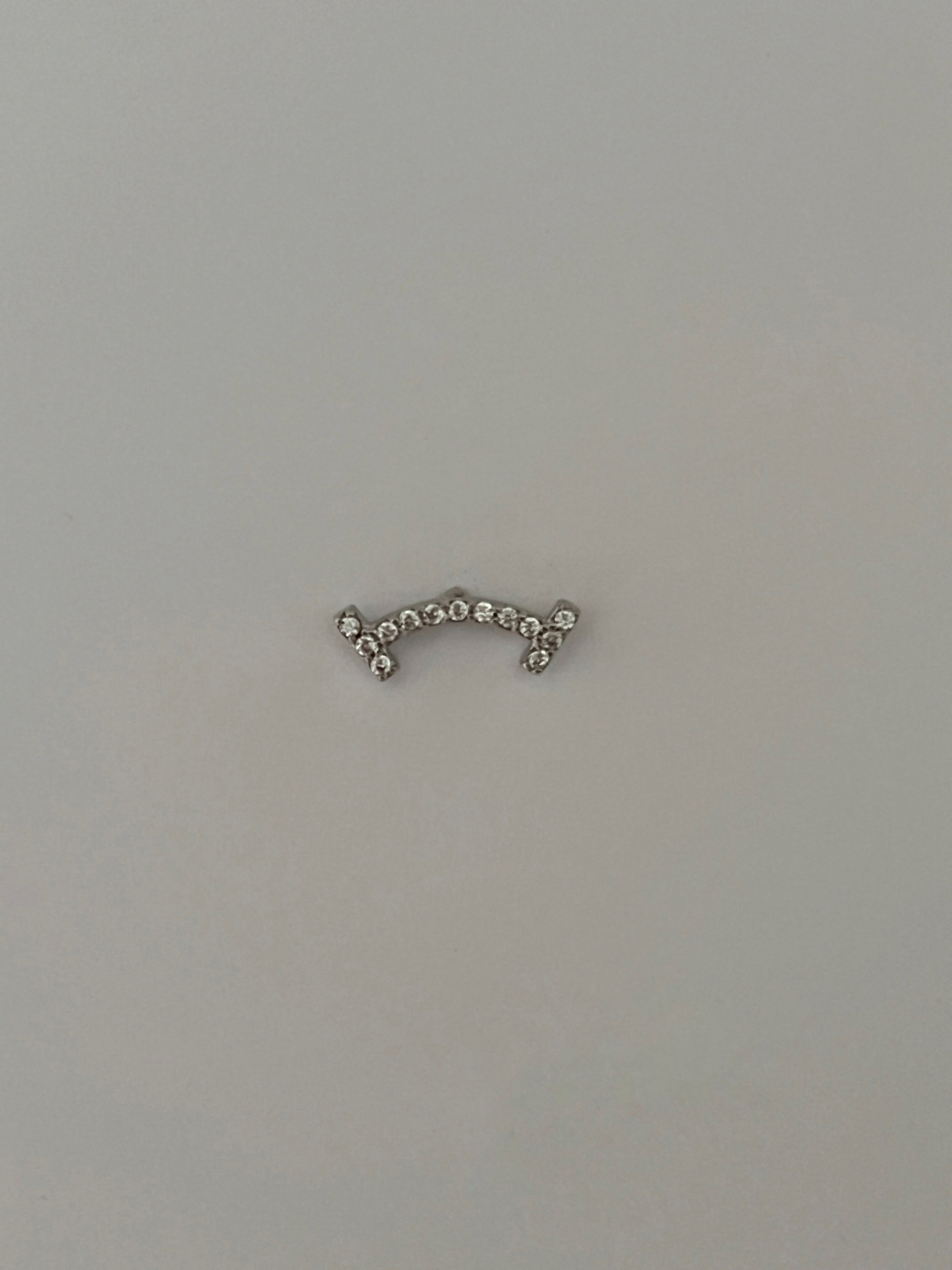 Sıralı Zirkon Taşlı Kadın Piercing