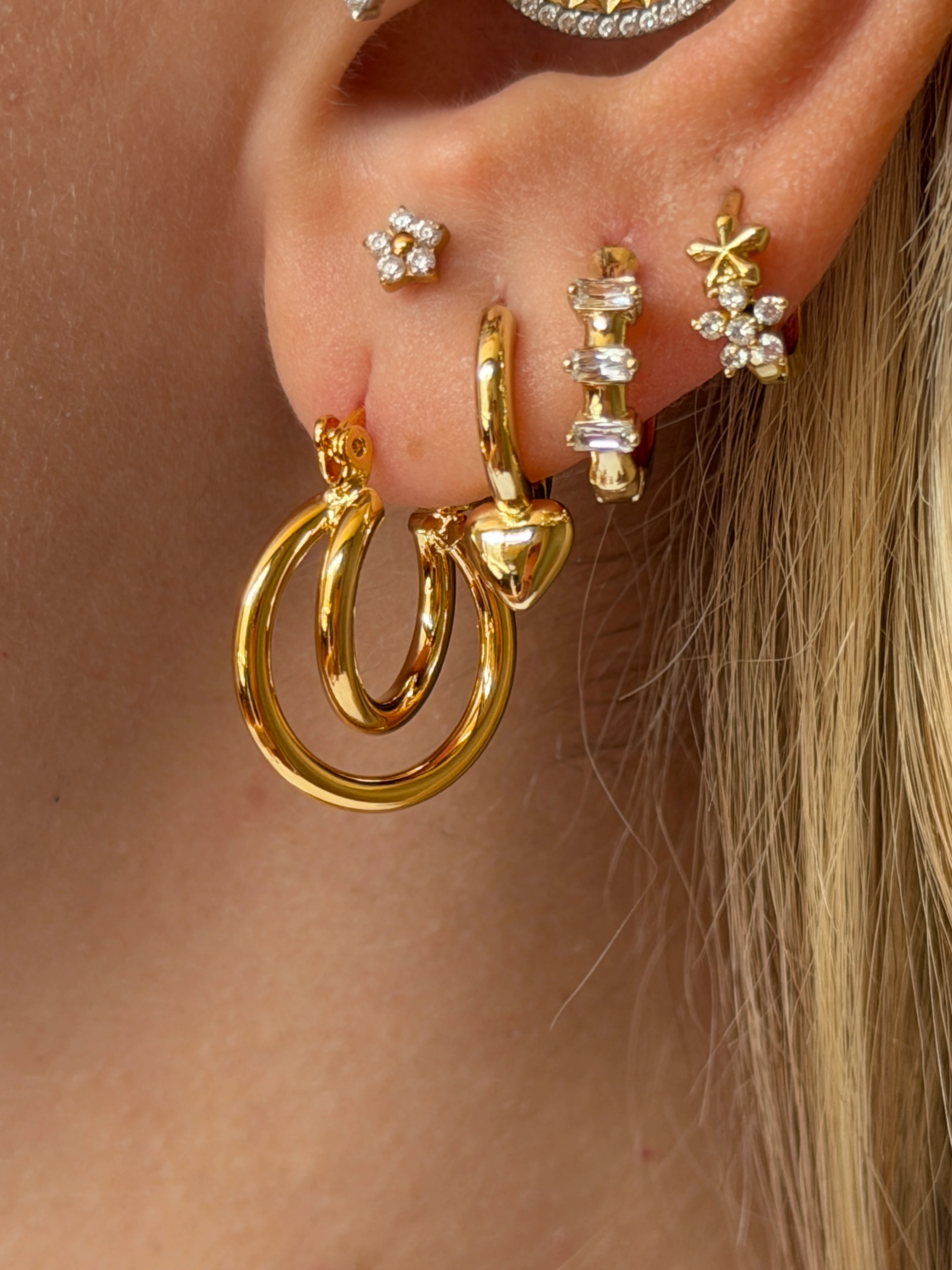 İki Sıra Halka Kadın Küpe