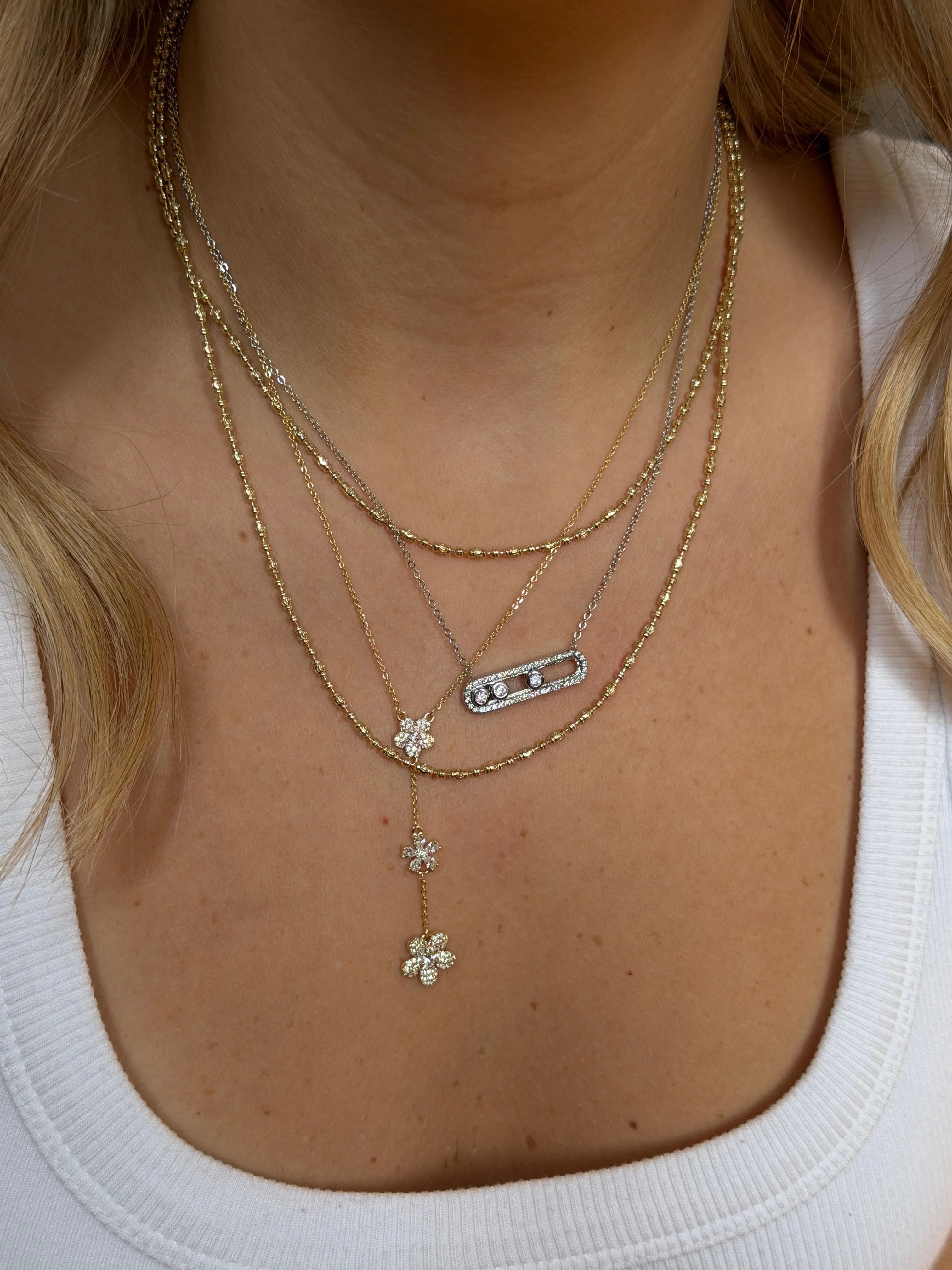 Gold Rengi Uzun Kadın Kolye