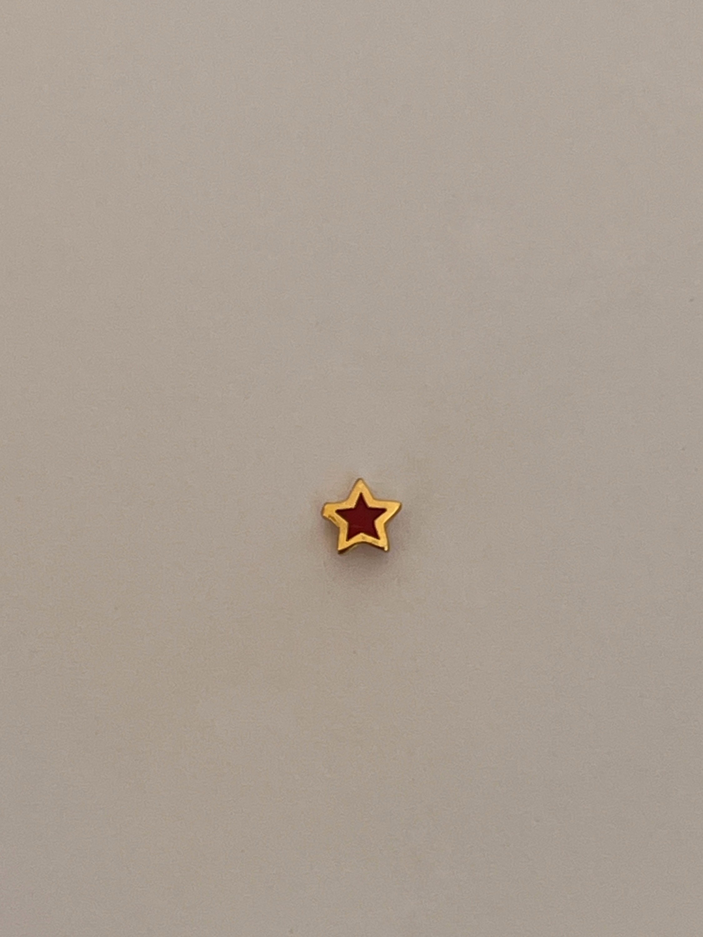 Gold Rengi Yıldız Piercing