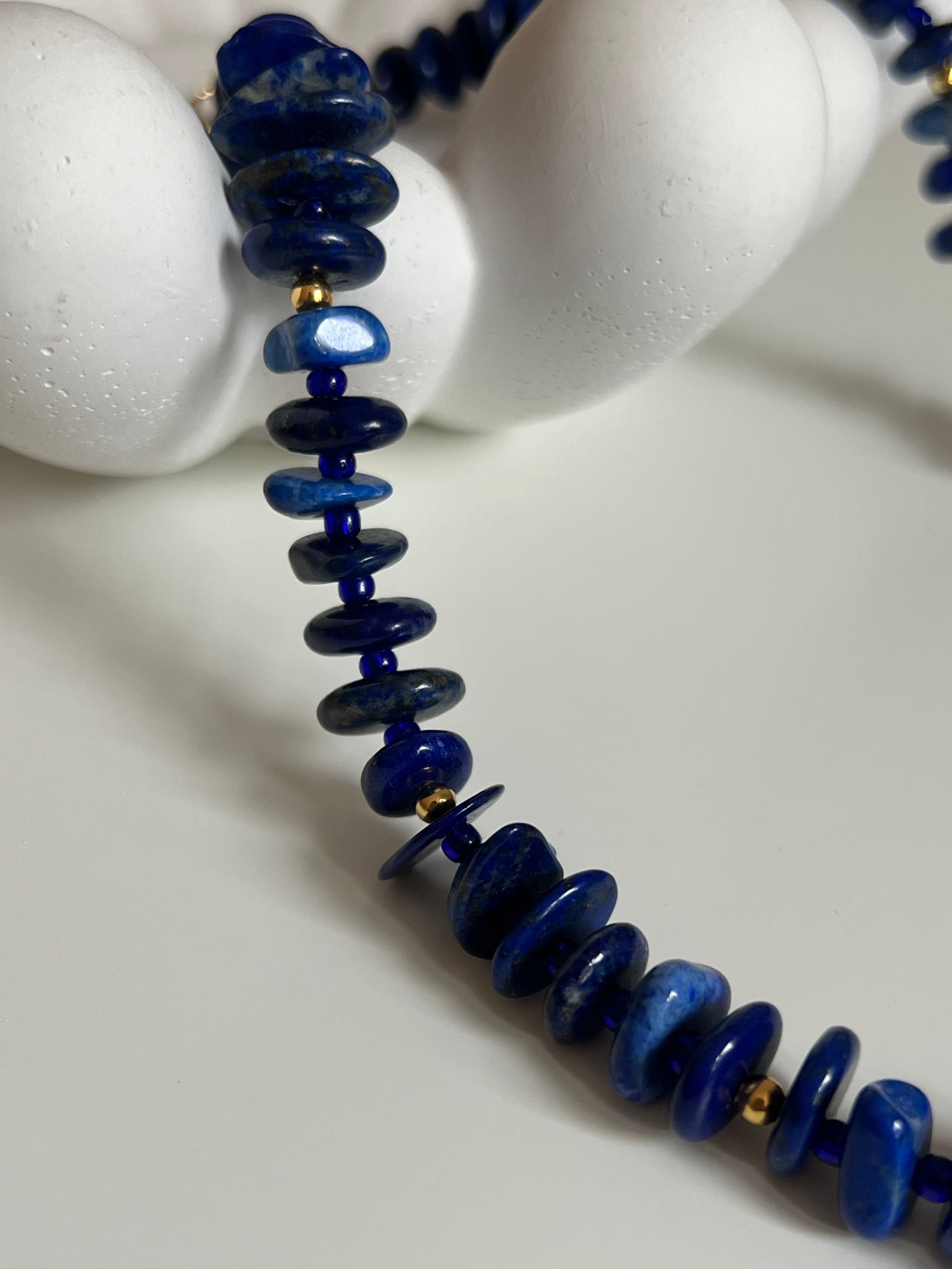 Arche Collection Lapis Lazuli&Barok İnci Taşlı (NAIA) Kadın Kolye
