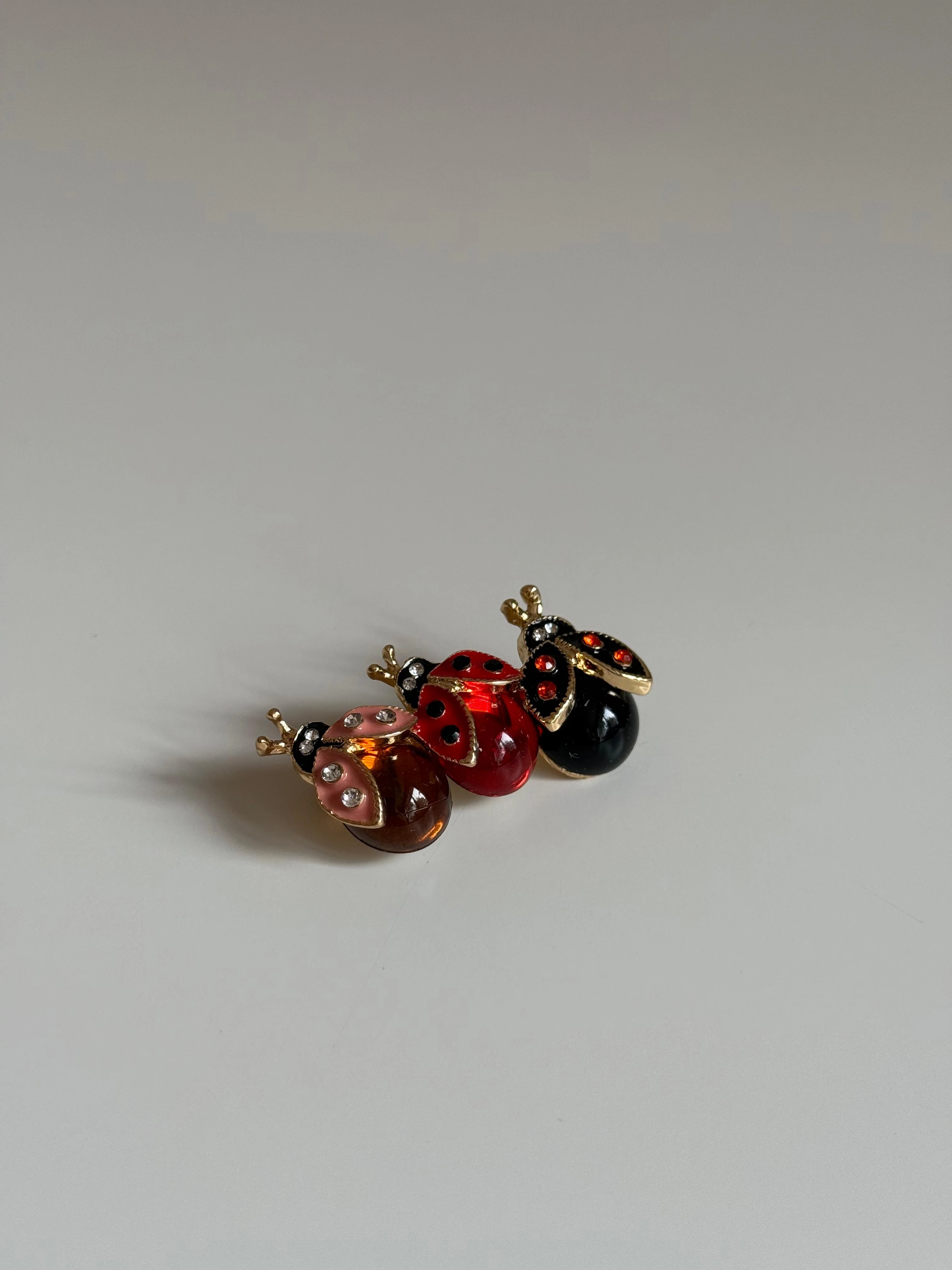 Üçlü Uğur Böceği Broş