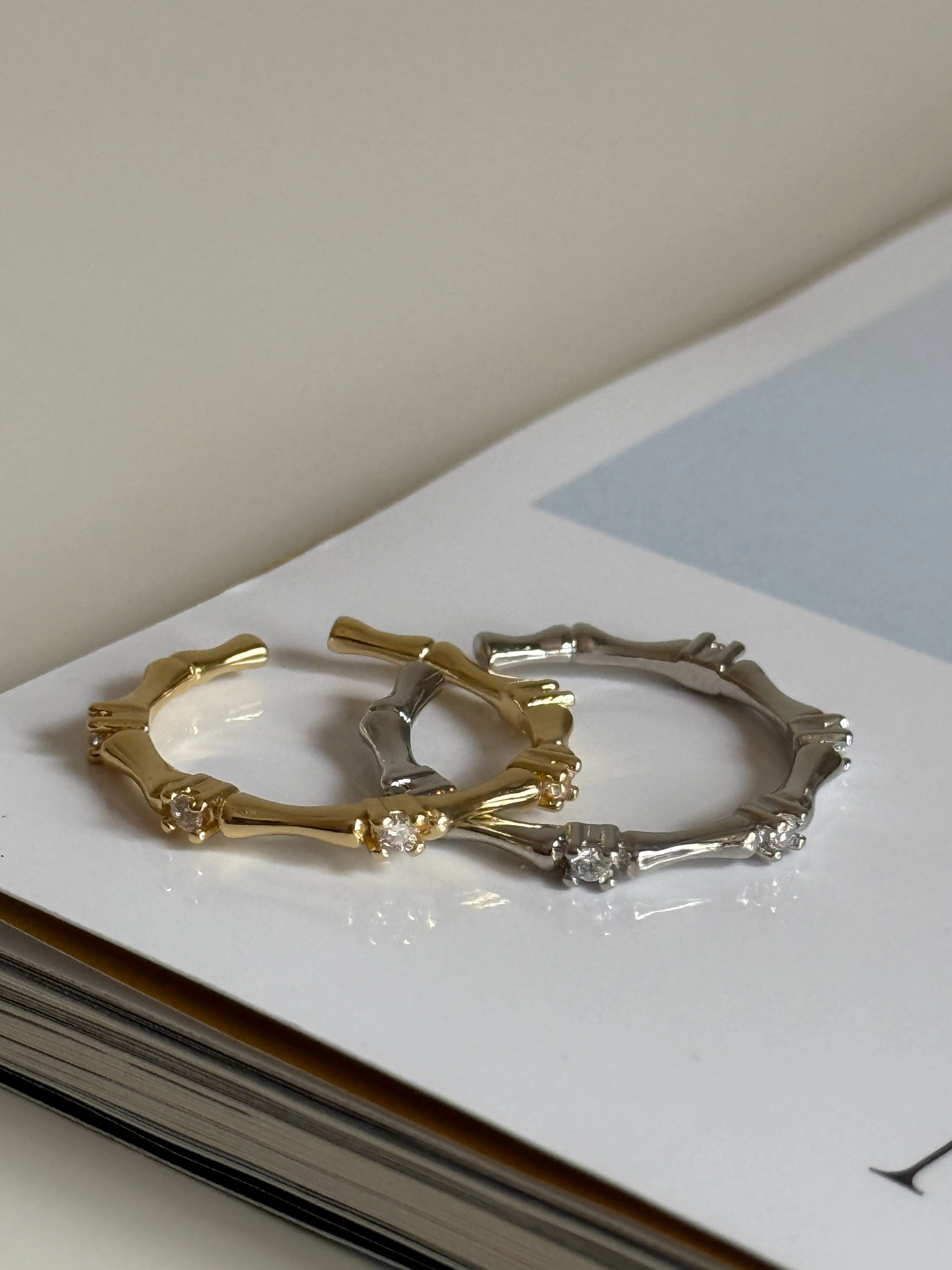 Taşlı Kemik Model Kadın Yüzük