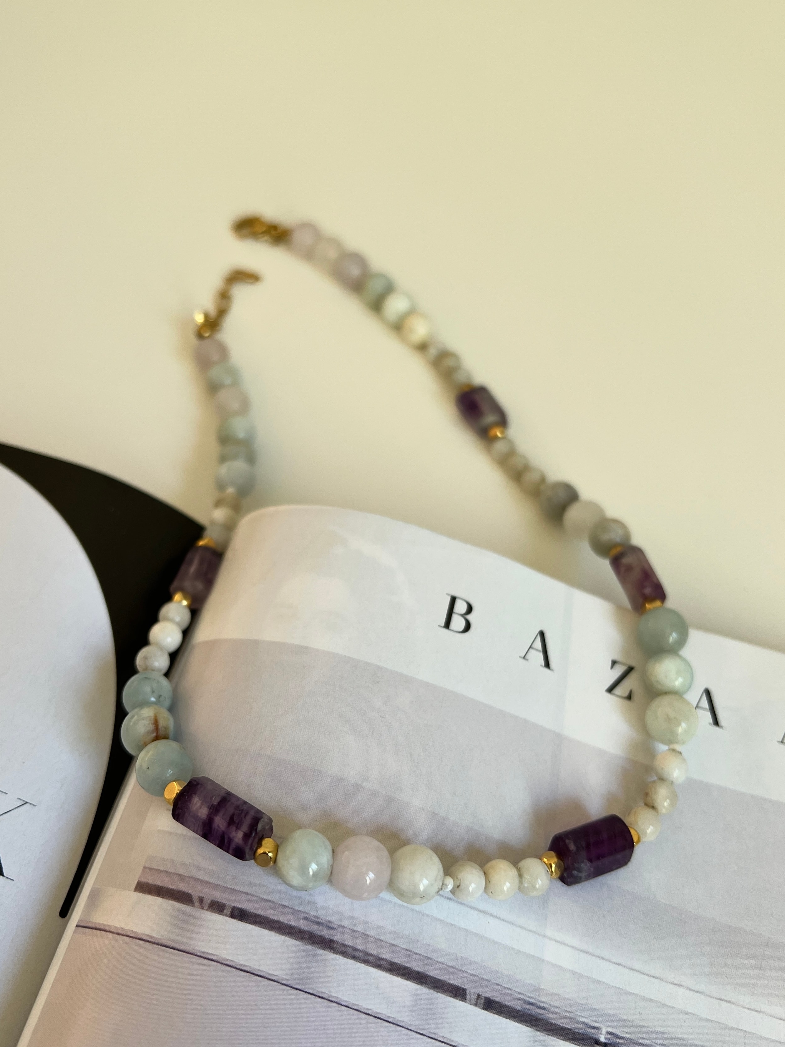 Arche Collection Florit&Aytaşı&Akuamarin Taşlı (EIRENE) Kadın Kolye