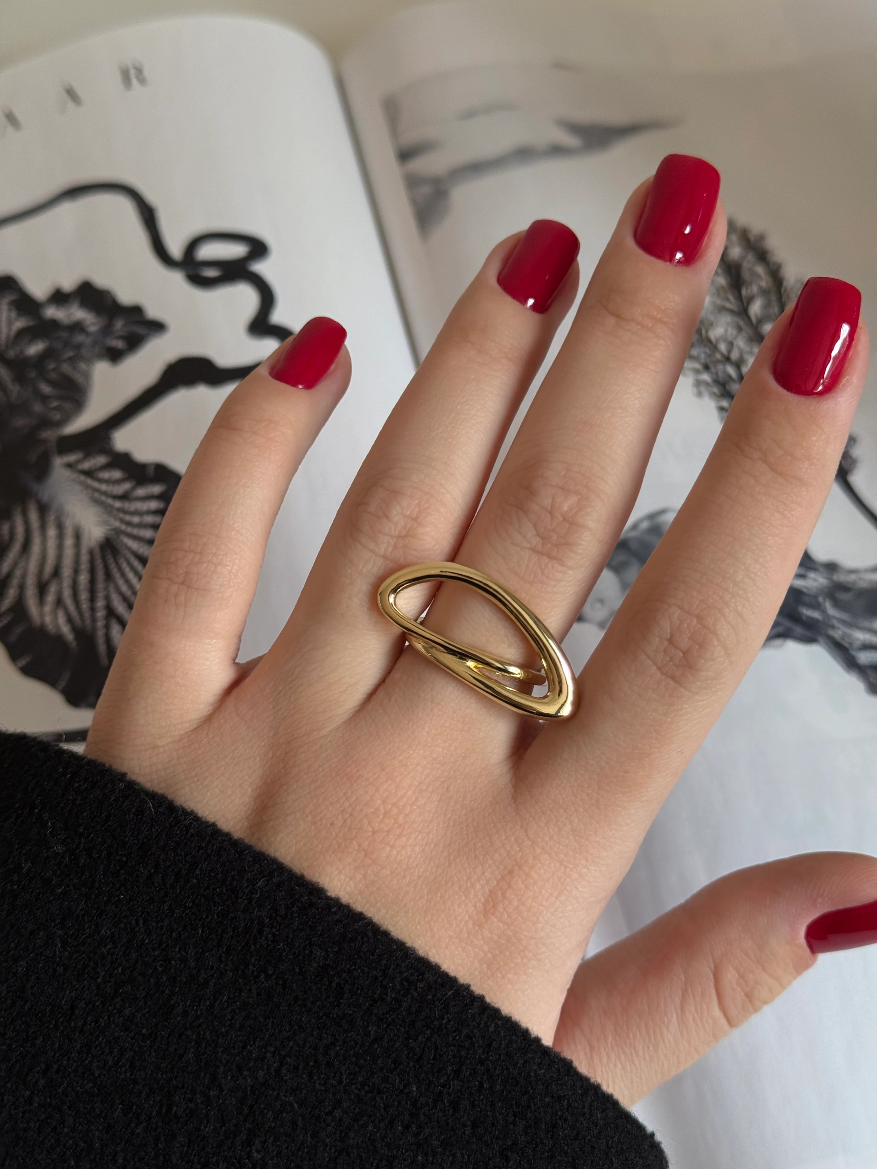 Asimetrik Model Kadın Yüzük