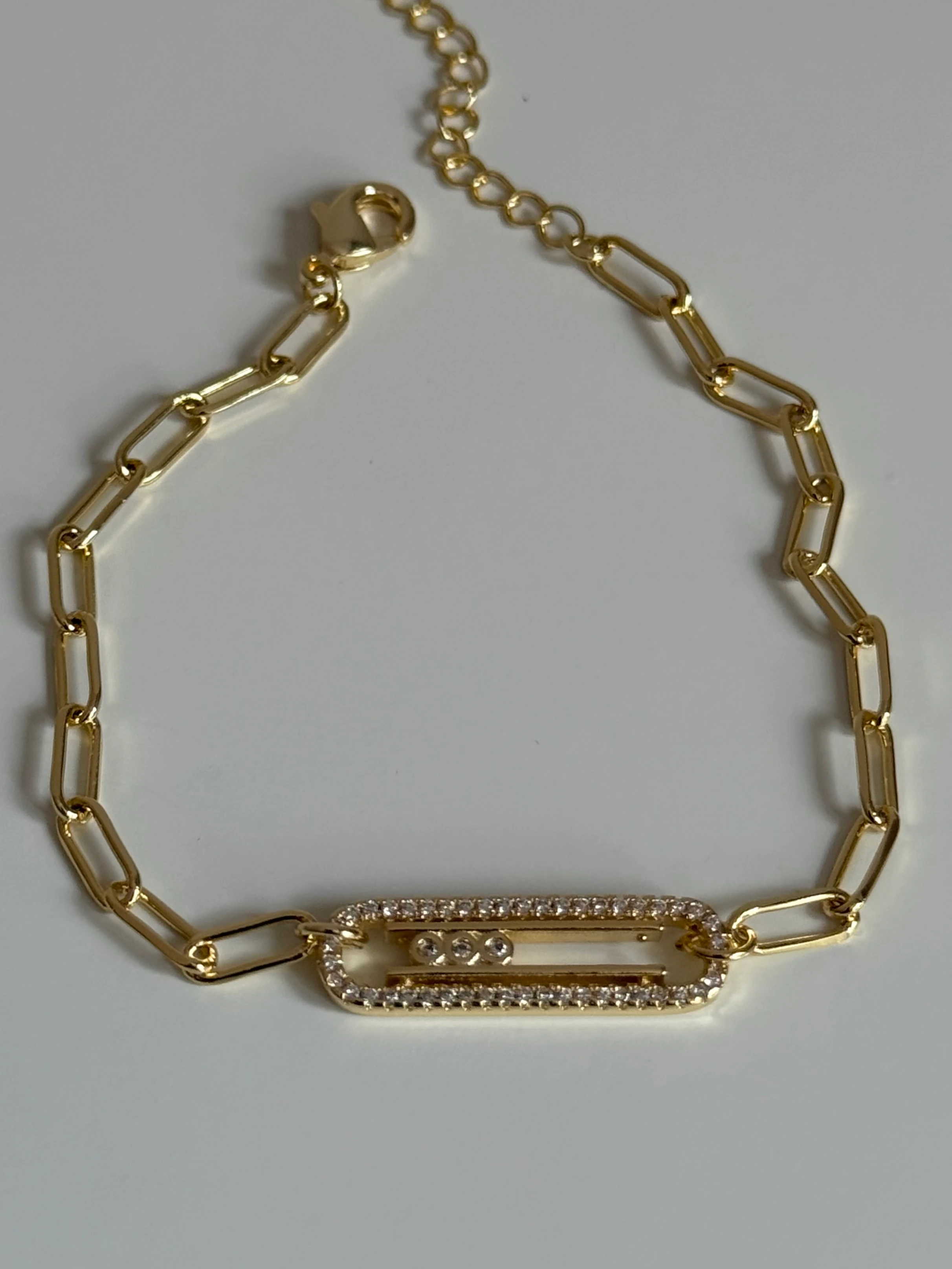 Gold Rengi Messi Model Zincir Kadın Bileklik