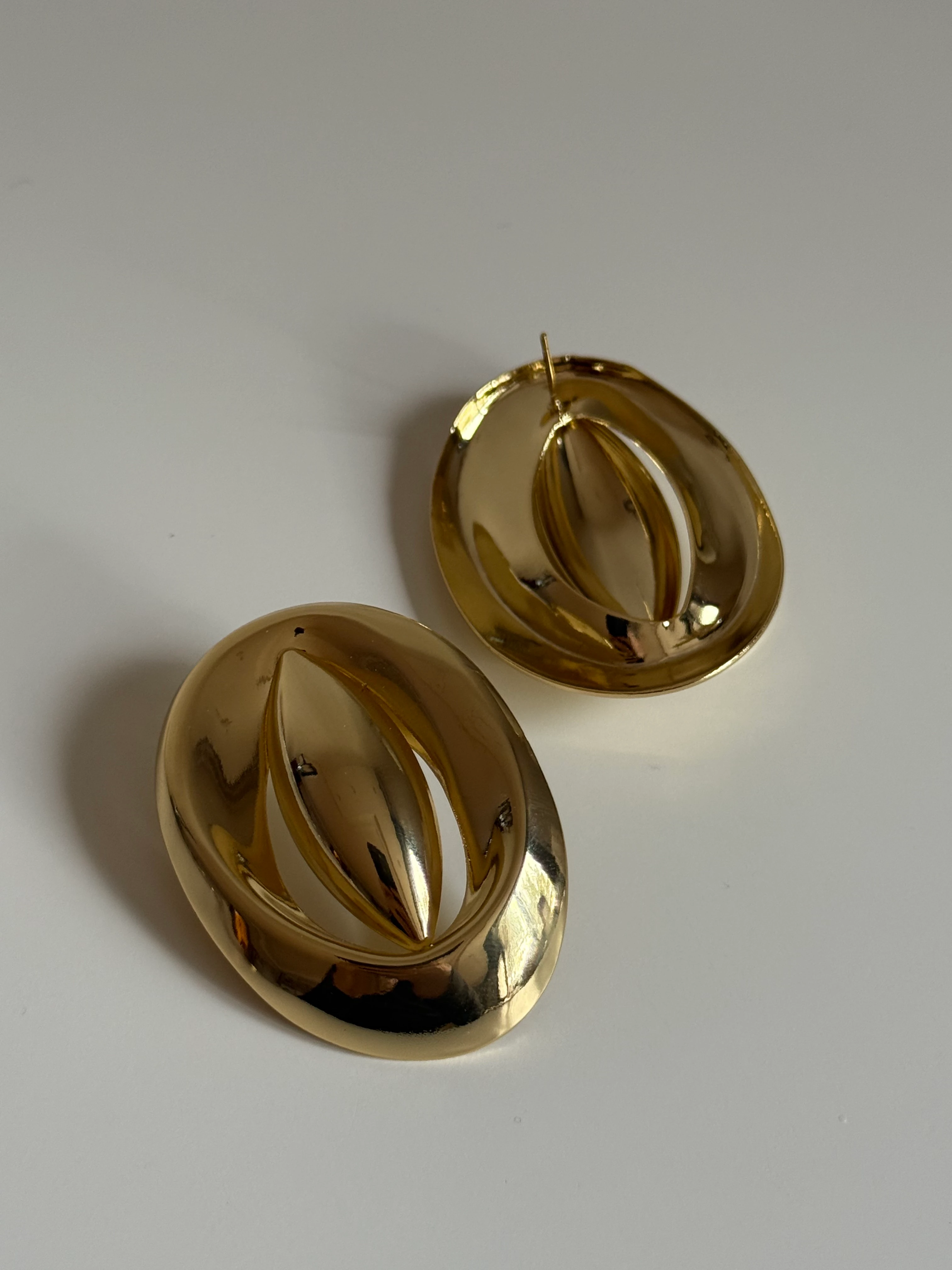 Elips Detay Kadın Küpe