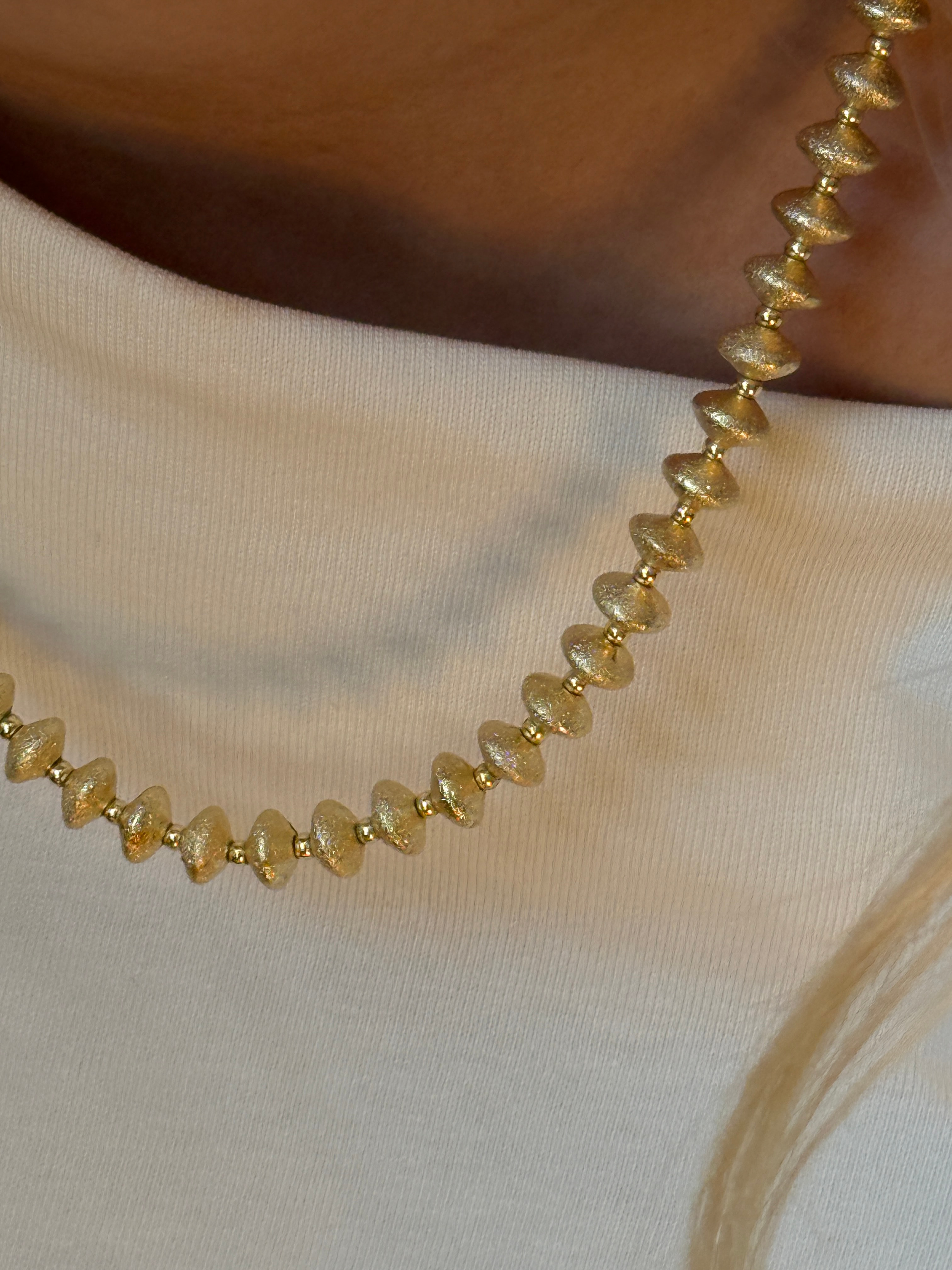 Gold  Rengi Top Top Model Kadın Kolye