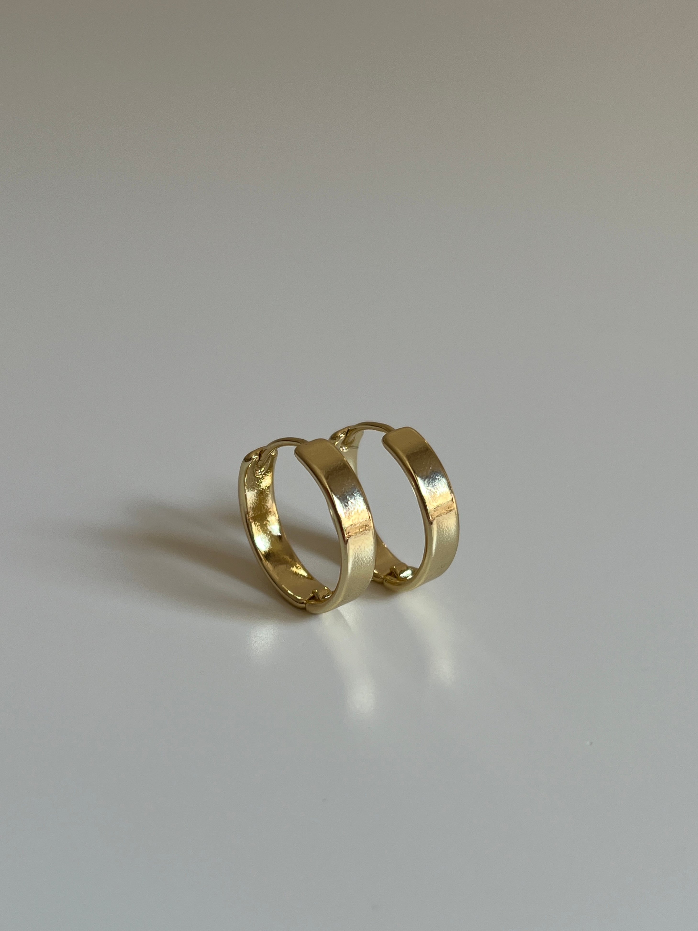 Gold Rengi Xupıng Halka Kadın Küpe