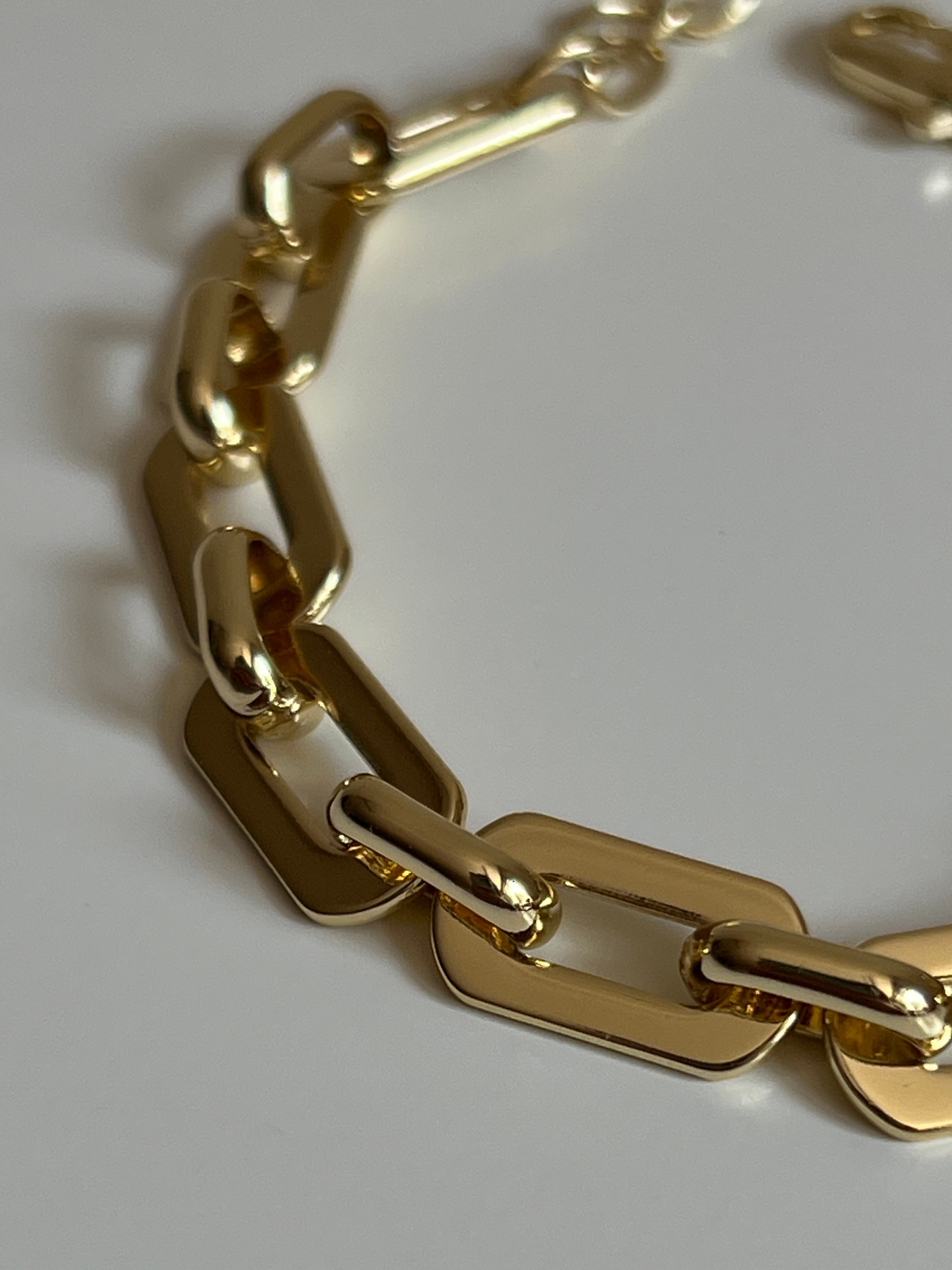 Gold Rengi İç İçe Zincir Model Kadın Bileklik