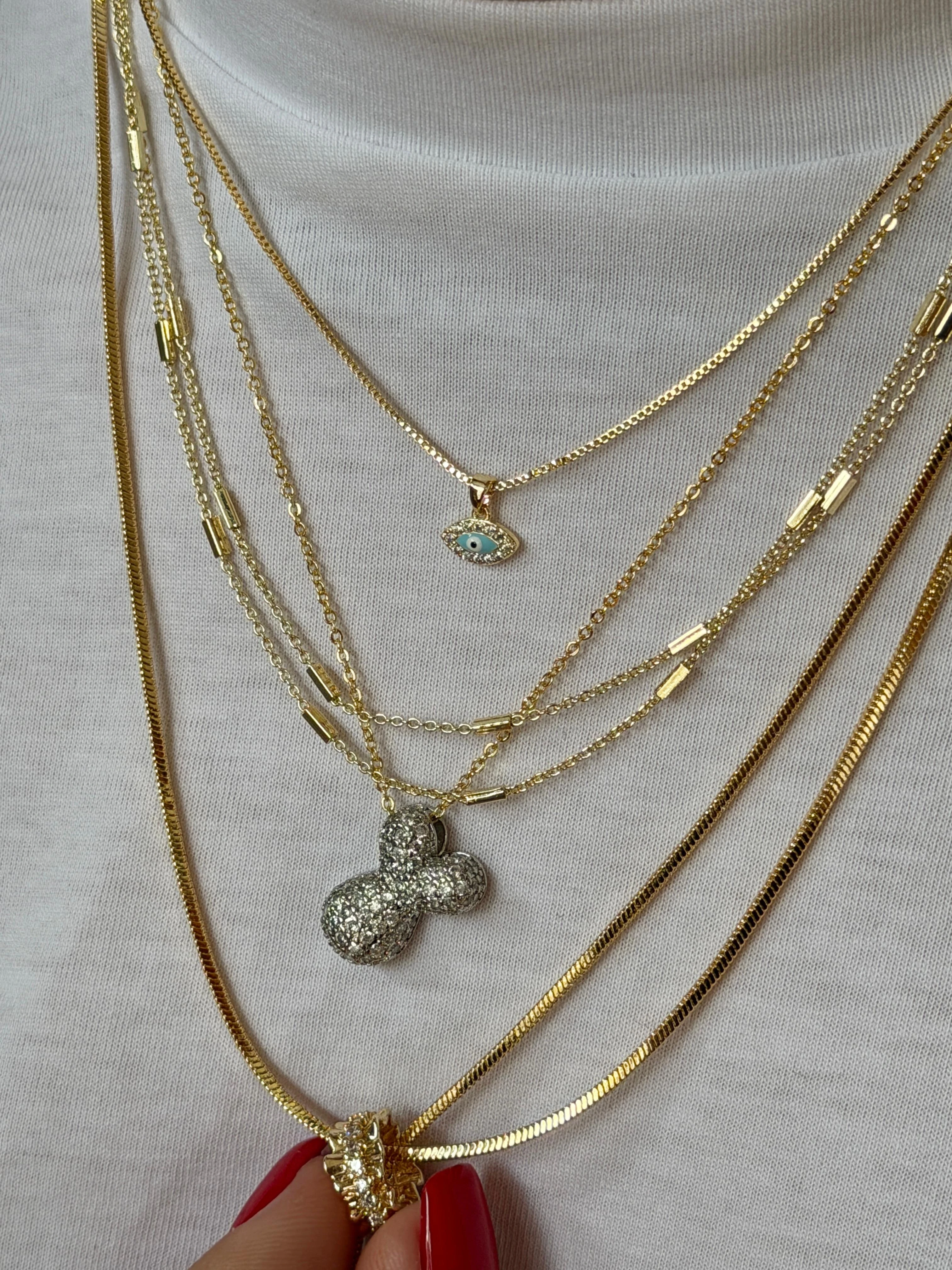 Gold Rengi Uzun Kadın Kolye