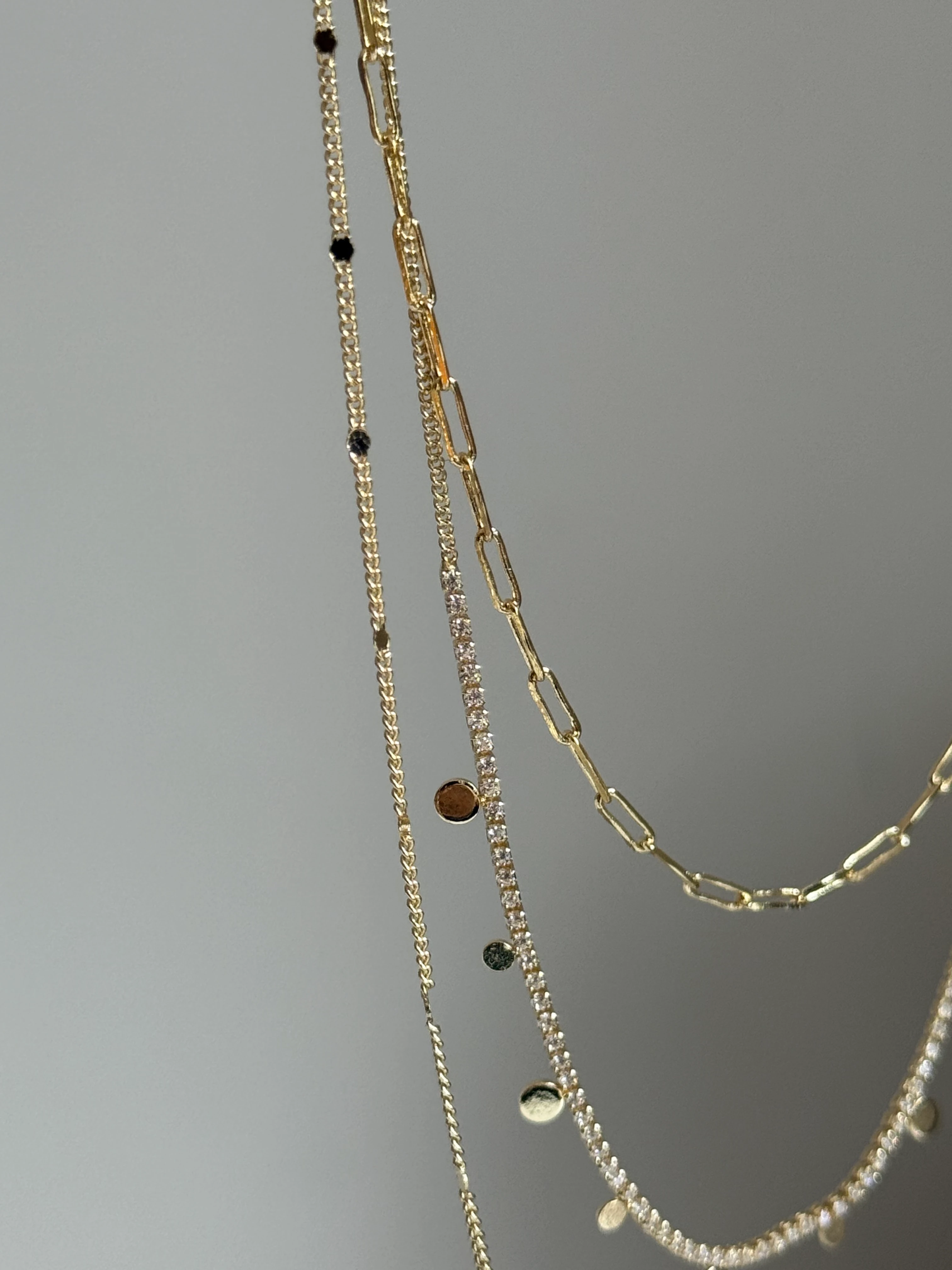 Üç Sıra Zincir Kadın Kolye