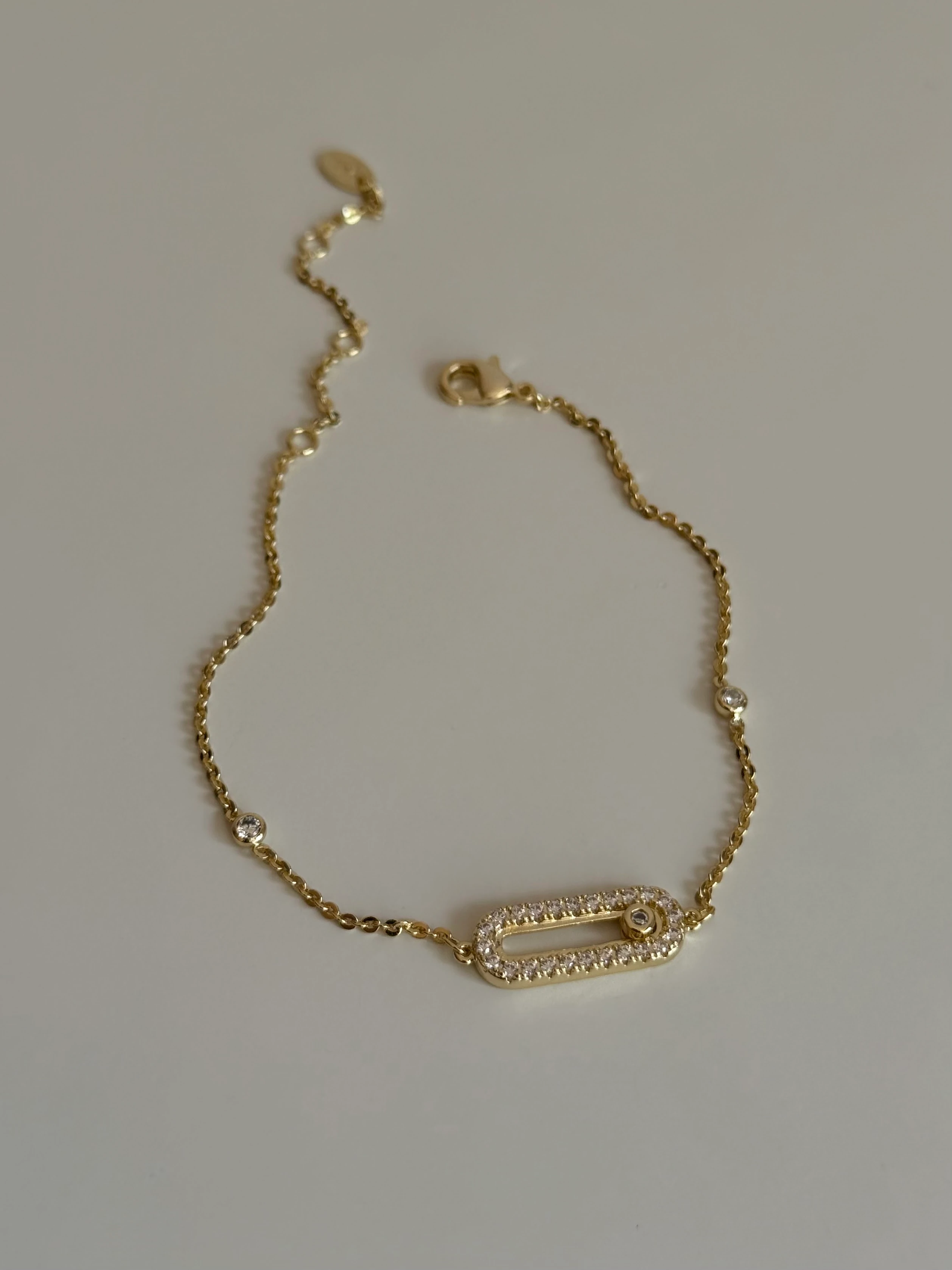 Gold Rengi Messi Model Kadın Bileklik