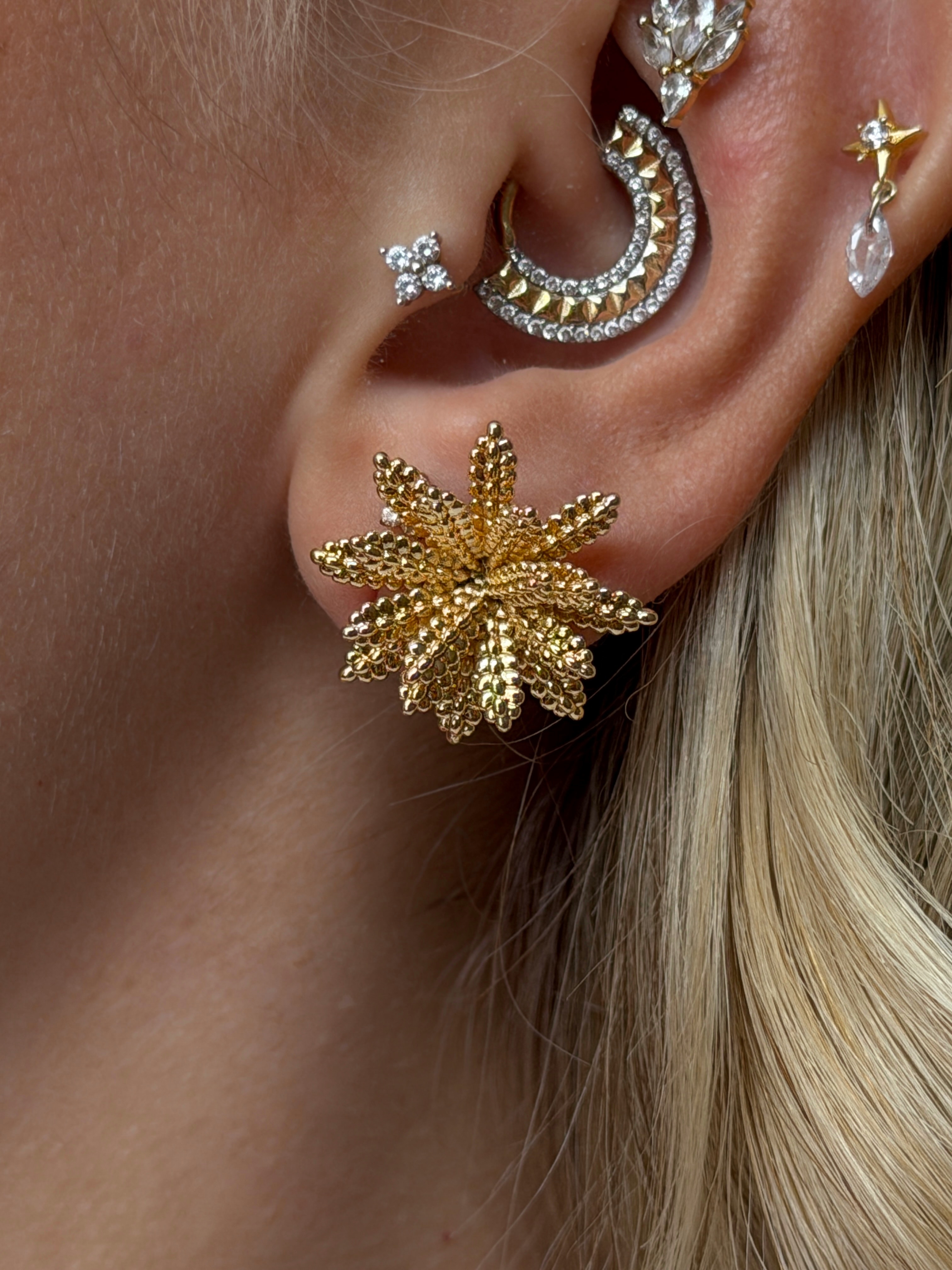 Çiçek Model Kadın Küpe