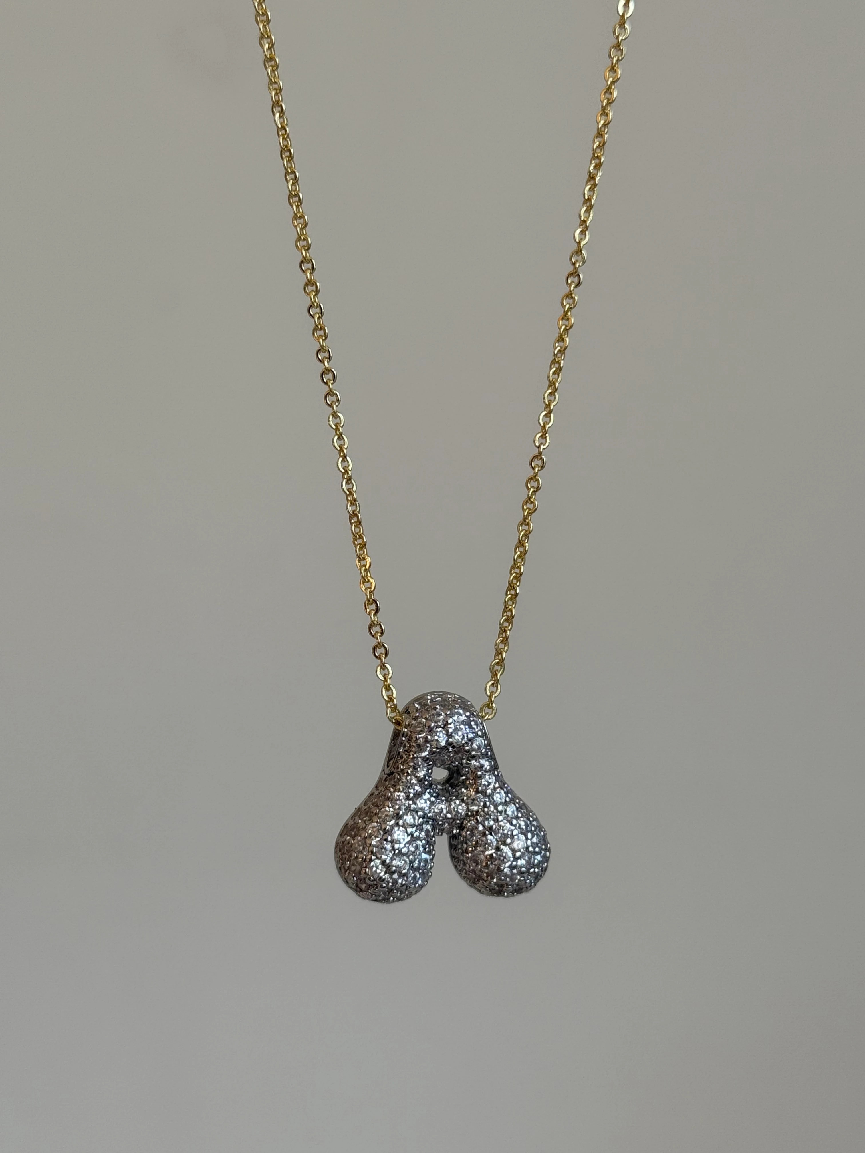 Mix Renk Balon Harf Kadın Kolye